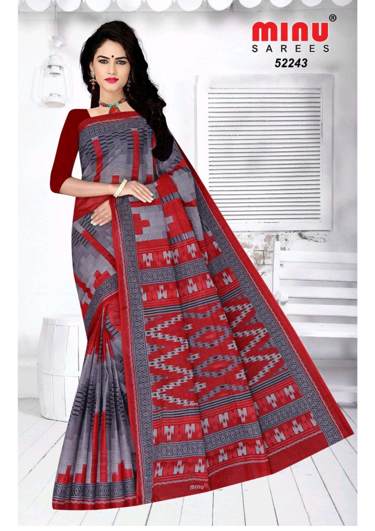 Minu BUNTY Assorted Cotton Saree-4P catalog