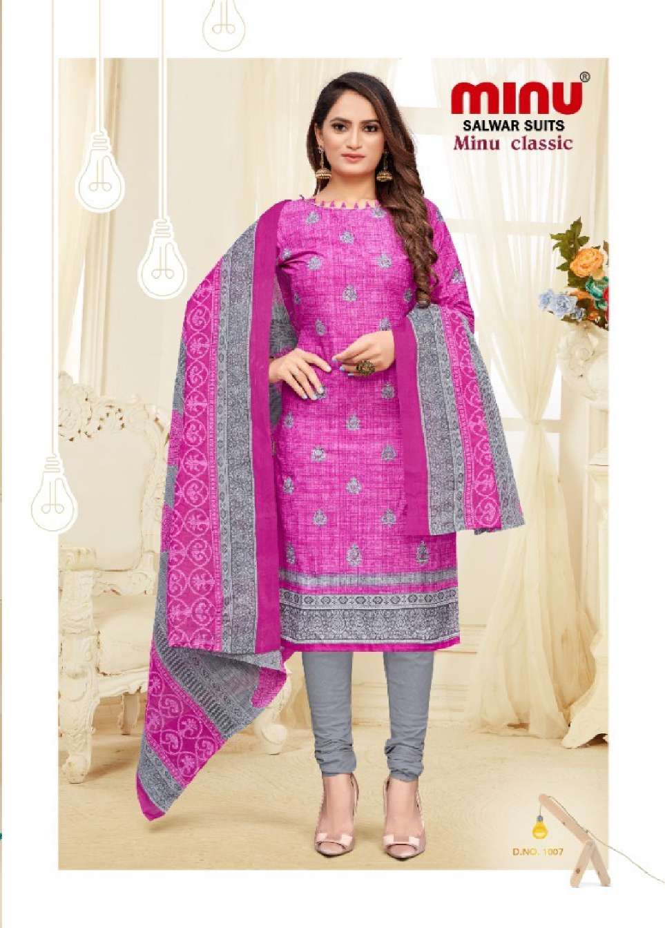 Minu CLASSIC New Cotton Printed Dress Material-8P Catalog