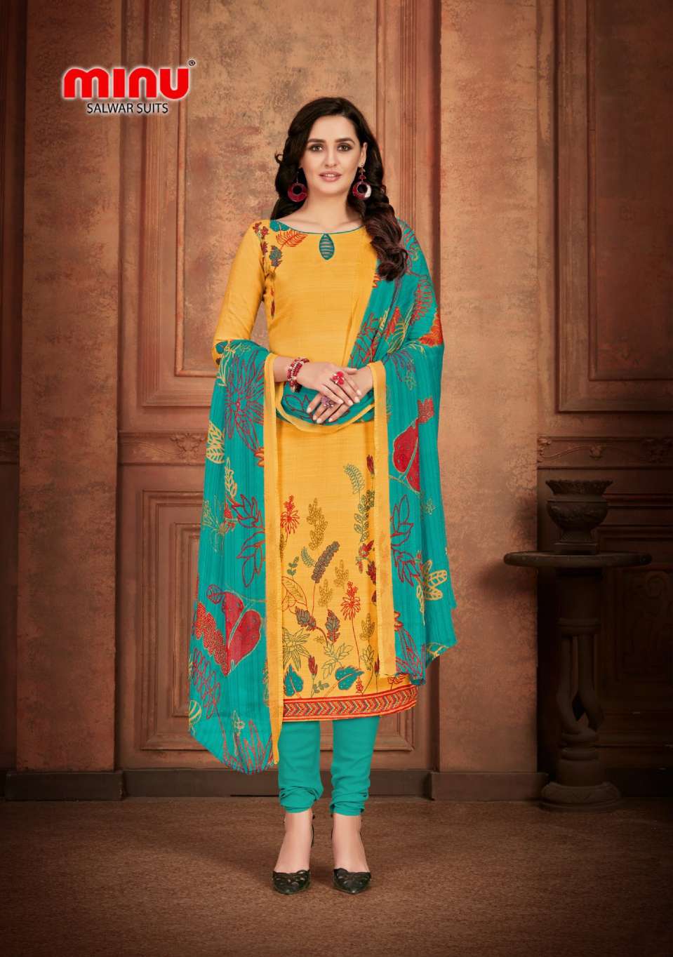 Minu ELIZABETH Cotton Printed Dress material-8P Catalog