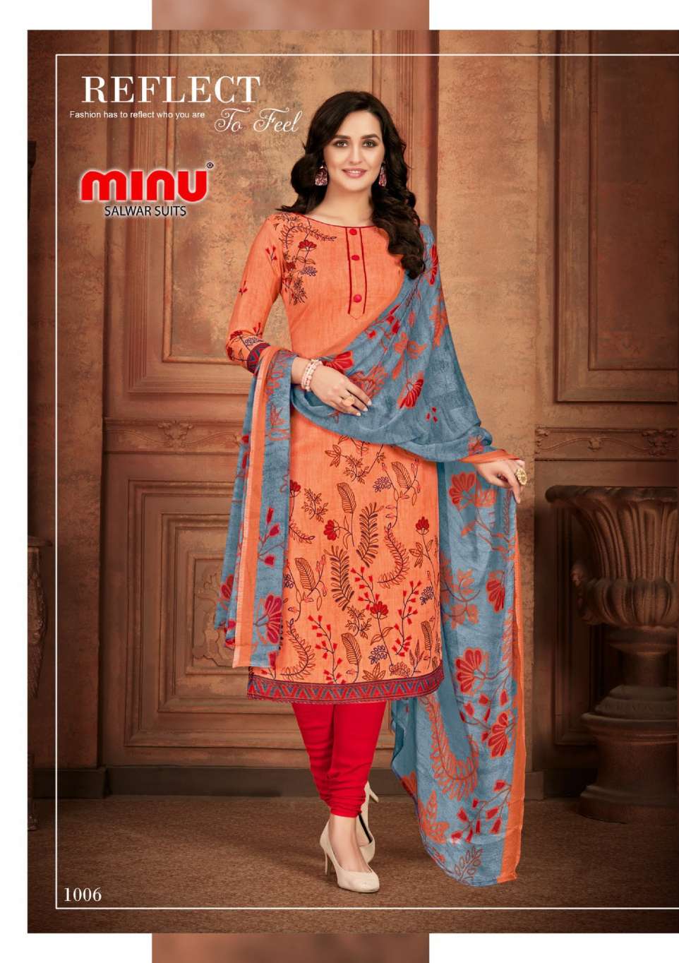 Minu ELIZABETH Cotton Printed Dress material-8P Catalog