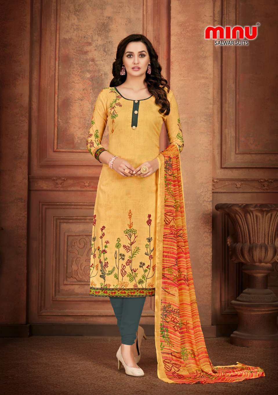 Minu ELIZABETH Cotton Printed Dress material-8P Catalog