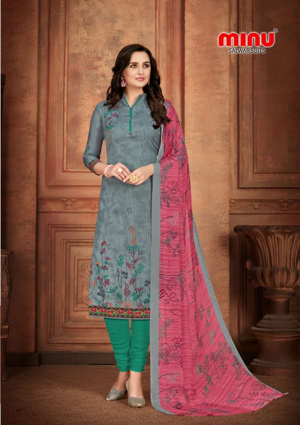Minu ELIZABETH Cotton Printed Dress material-8P Catalog