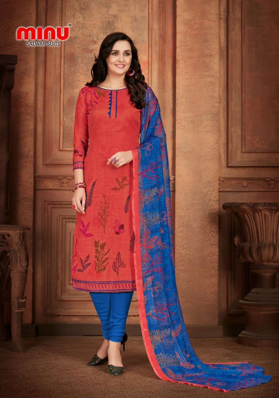 Minu ELIZABETH Cotton Printed Dress material-8P Catalog