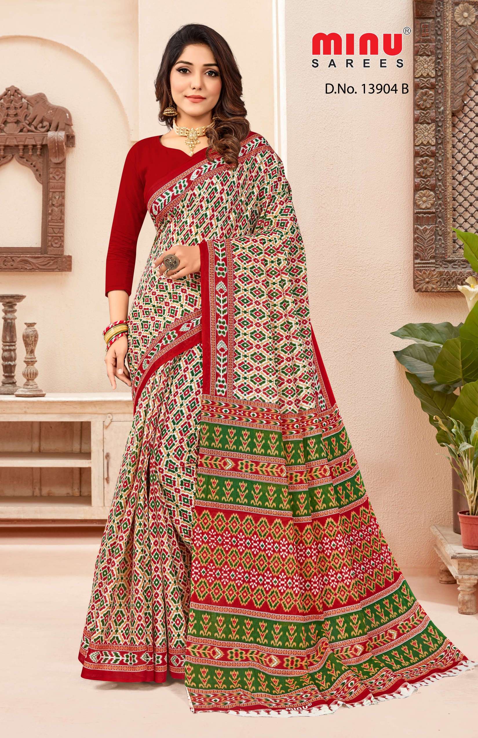 Minu GLORY KL Cotton Printed Saree-12P Catalog