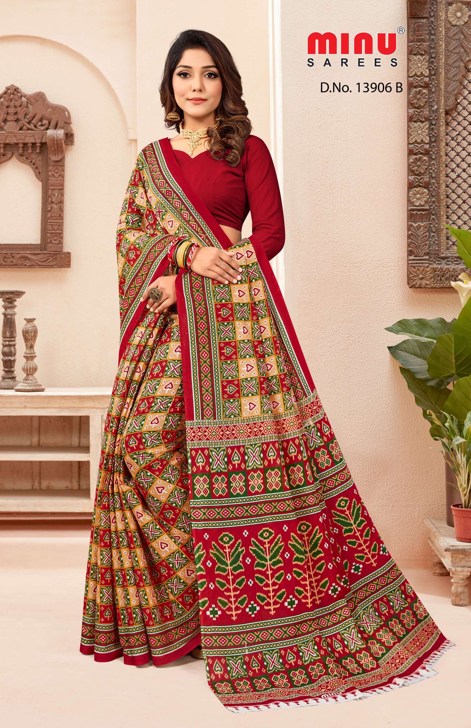 Minu GLORY KL Cotton Printed Saree-12P Catalog
