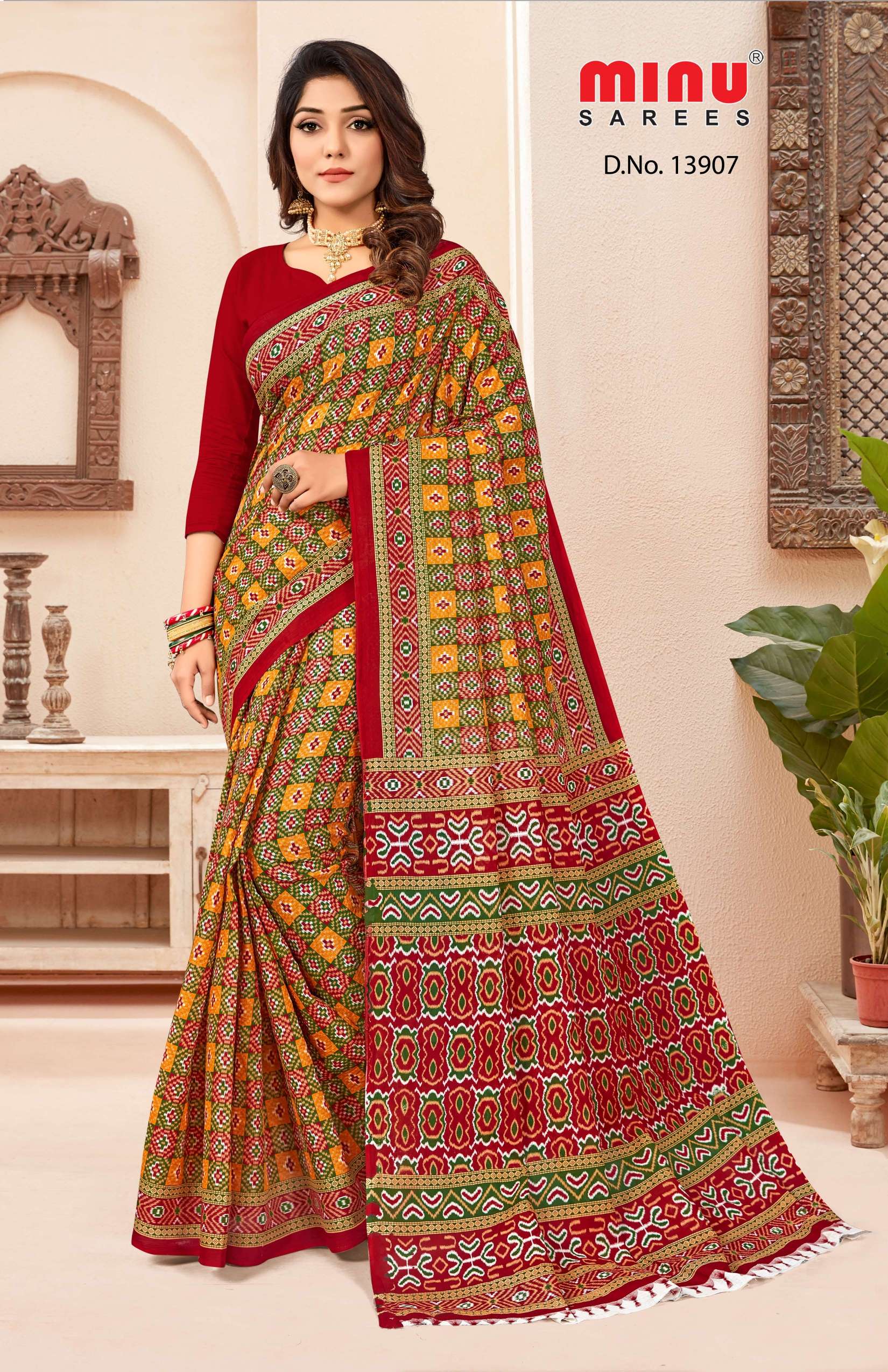 Minu GLORY KL Cotton Printed Saree-12P Catalog