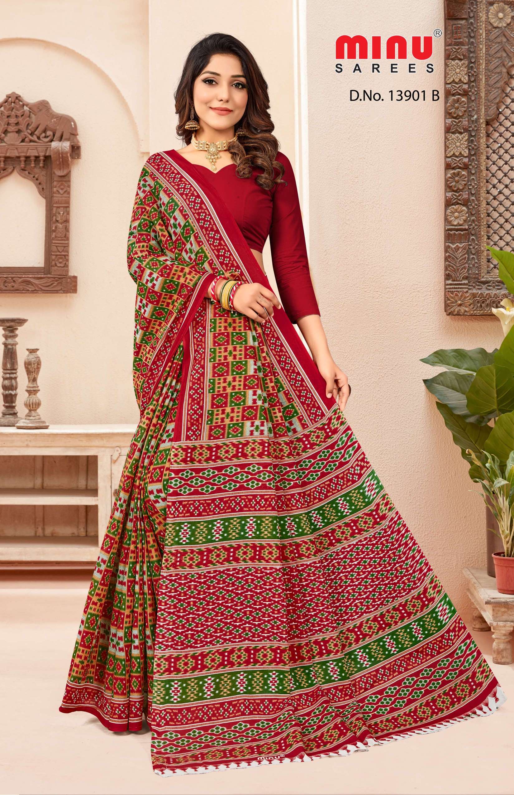 Minu GLORY KL Cotton Printed Saree-12P Catalog