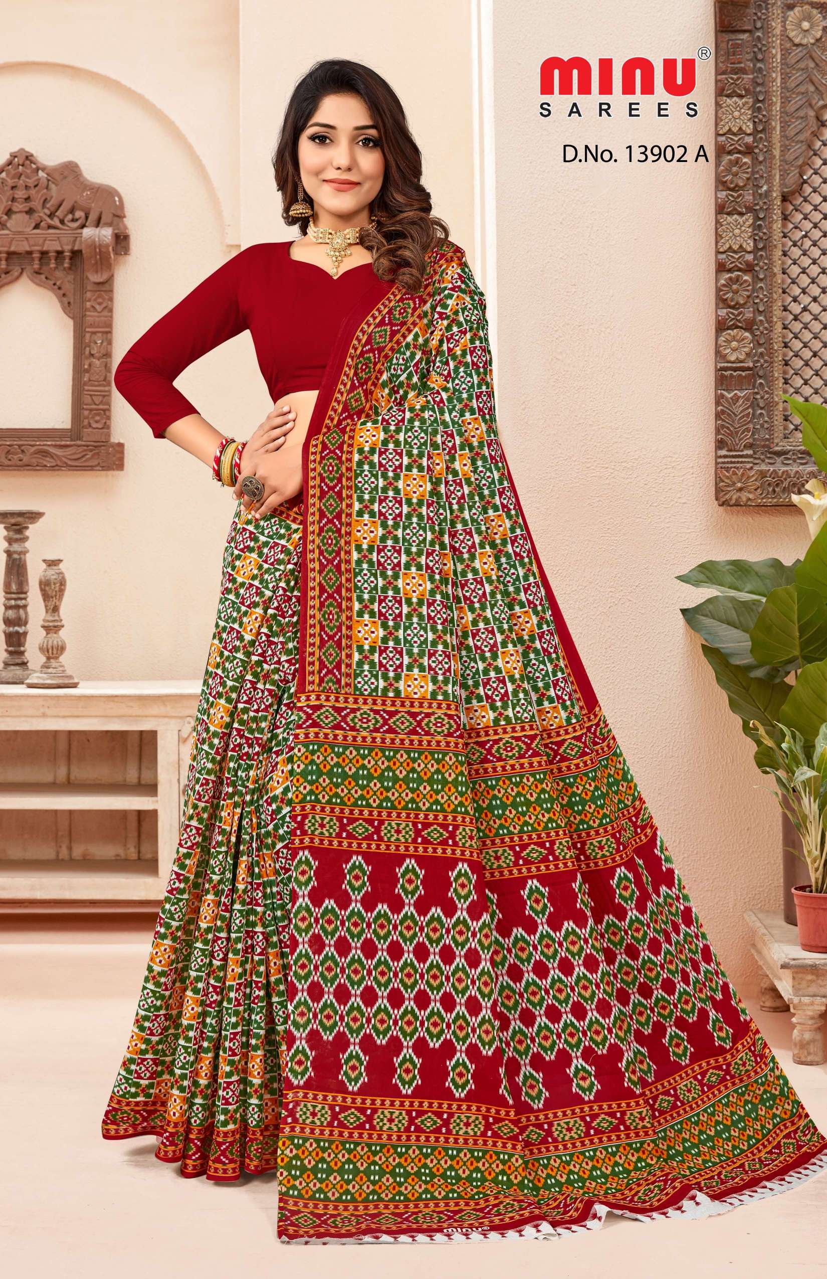 Minu GLORY KL Cotton Printed Saree-12P Catalog