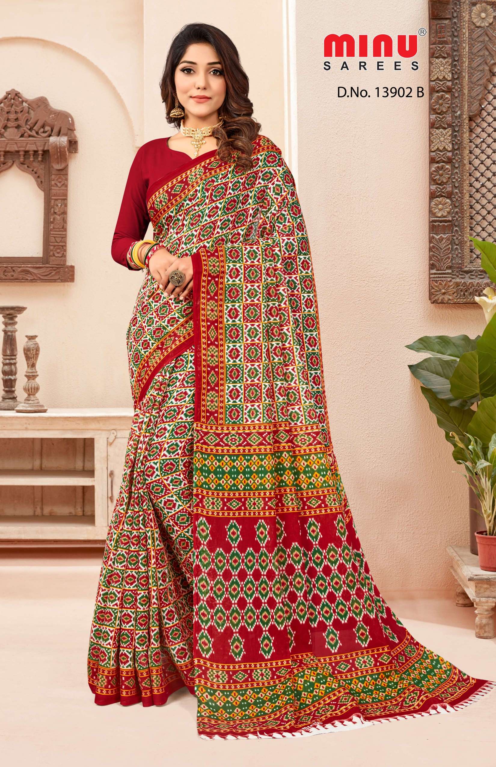 Minu GLORY KL Cotton Printed Saree-12P Catalog