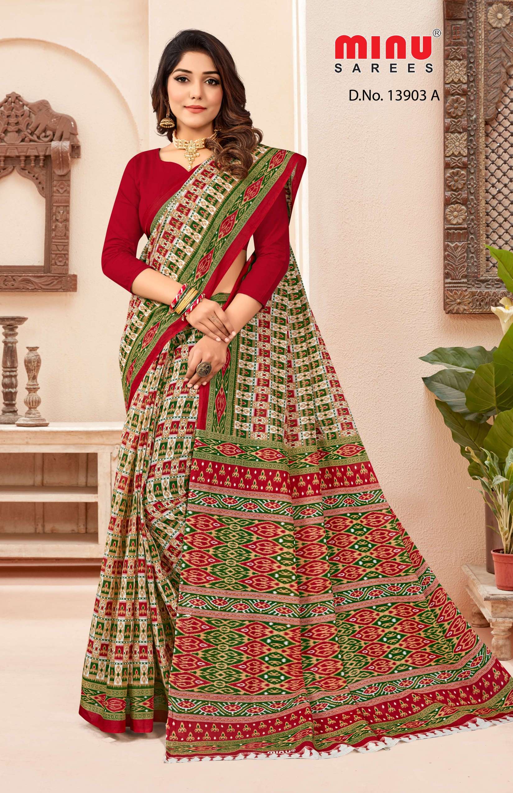 Minu GLORY KL Cotton Printed Saree-12P Catalog