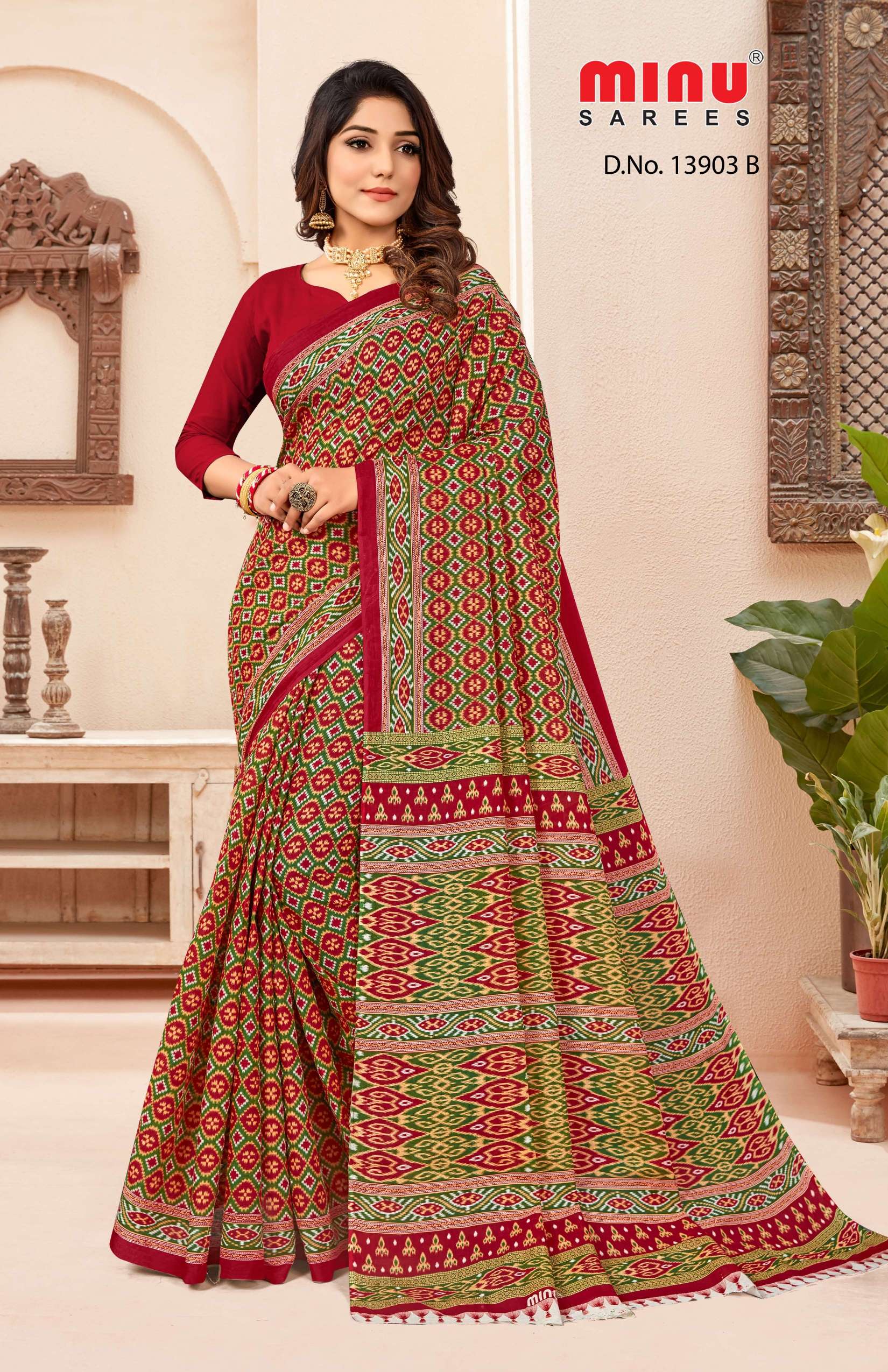 Minu GLORY KL Cotton Printed Saree-12P Catalog