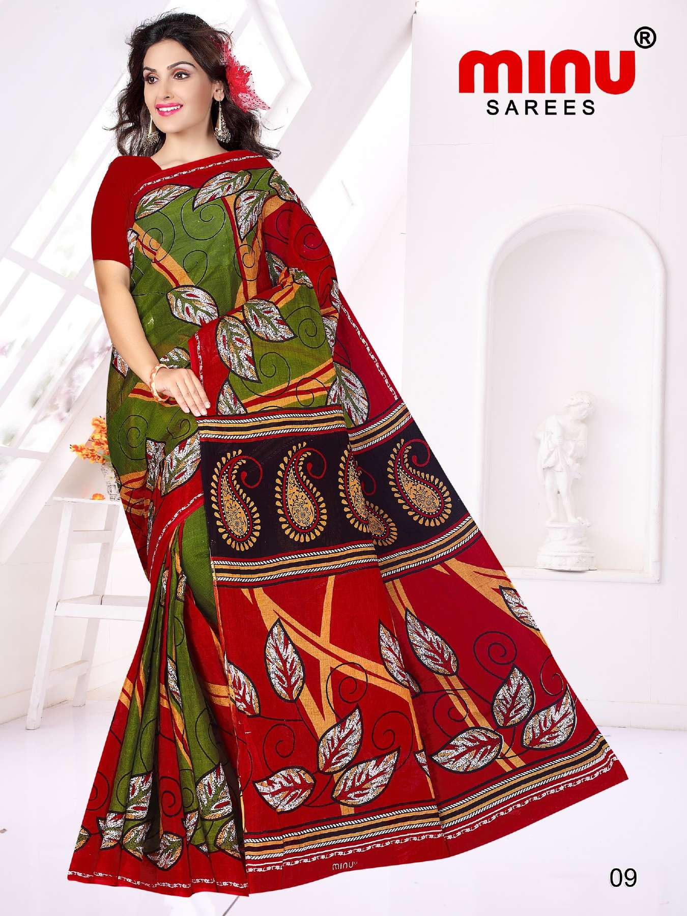 Minu HOWRAH BRIDGE Cotton Saree-15P Catalog