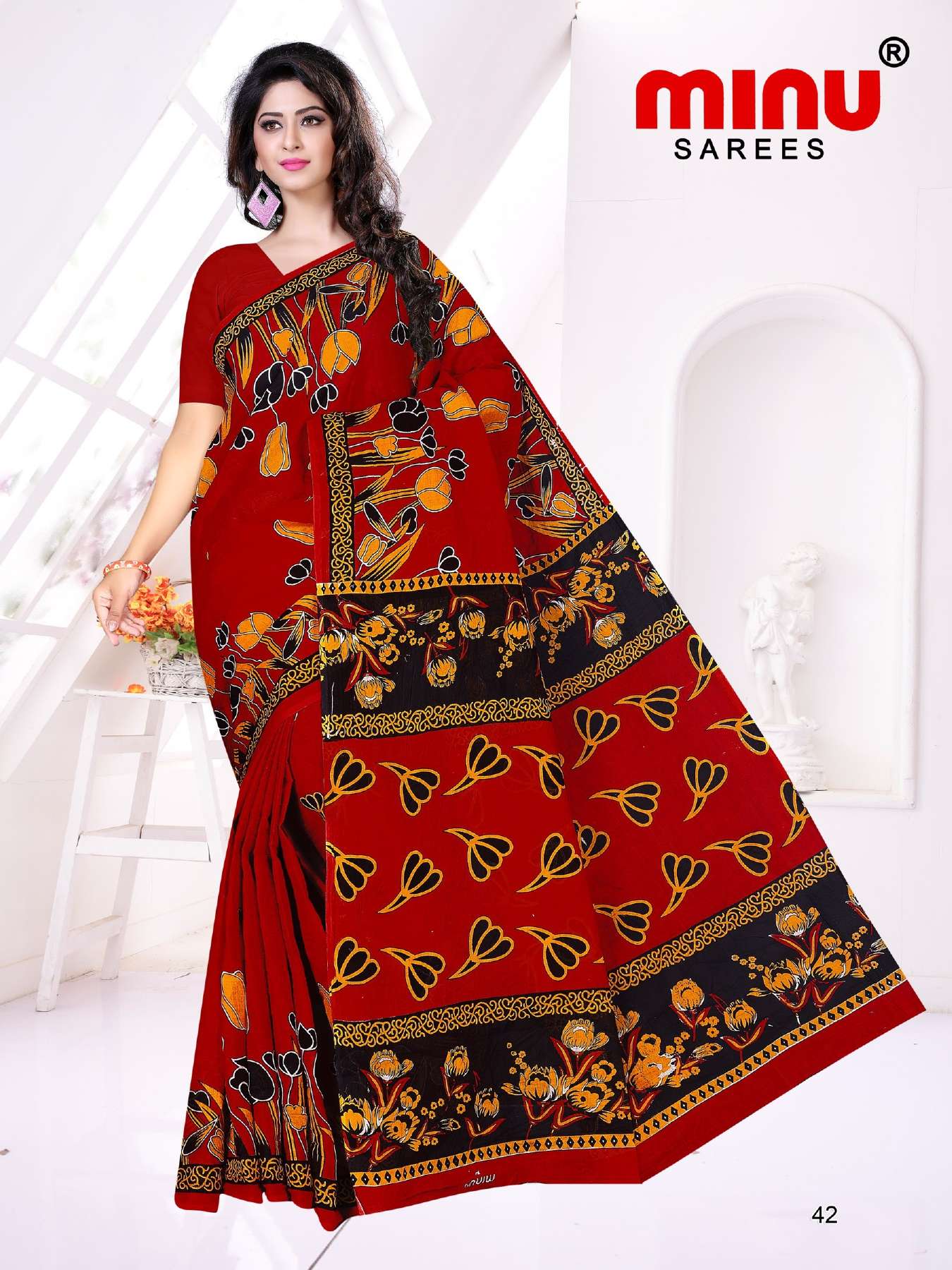 Minu HOWRAH BRIDGE Cotton Saree-15P Catalog