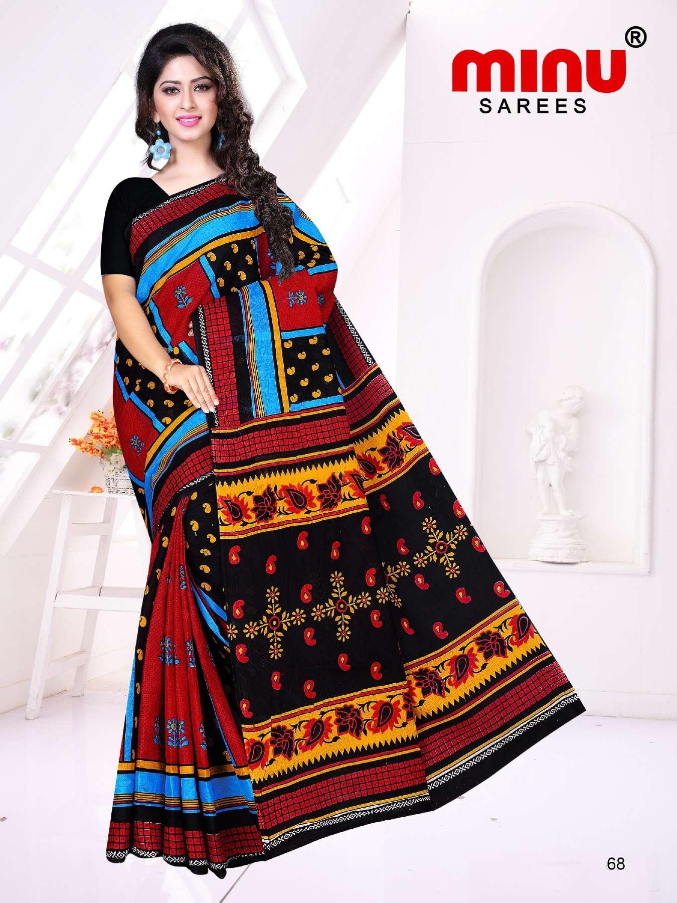 Minu HOWRAH BRIDGE Cotton Saree-15P Catalog