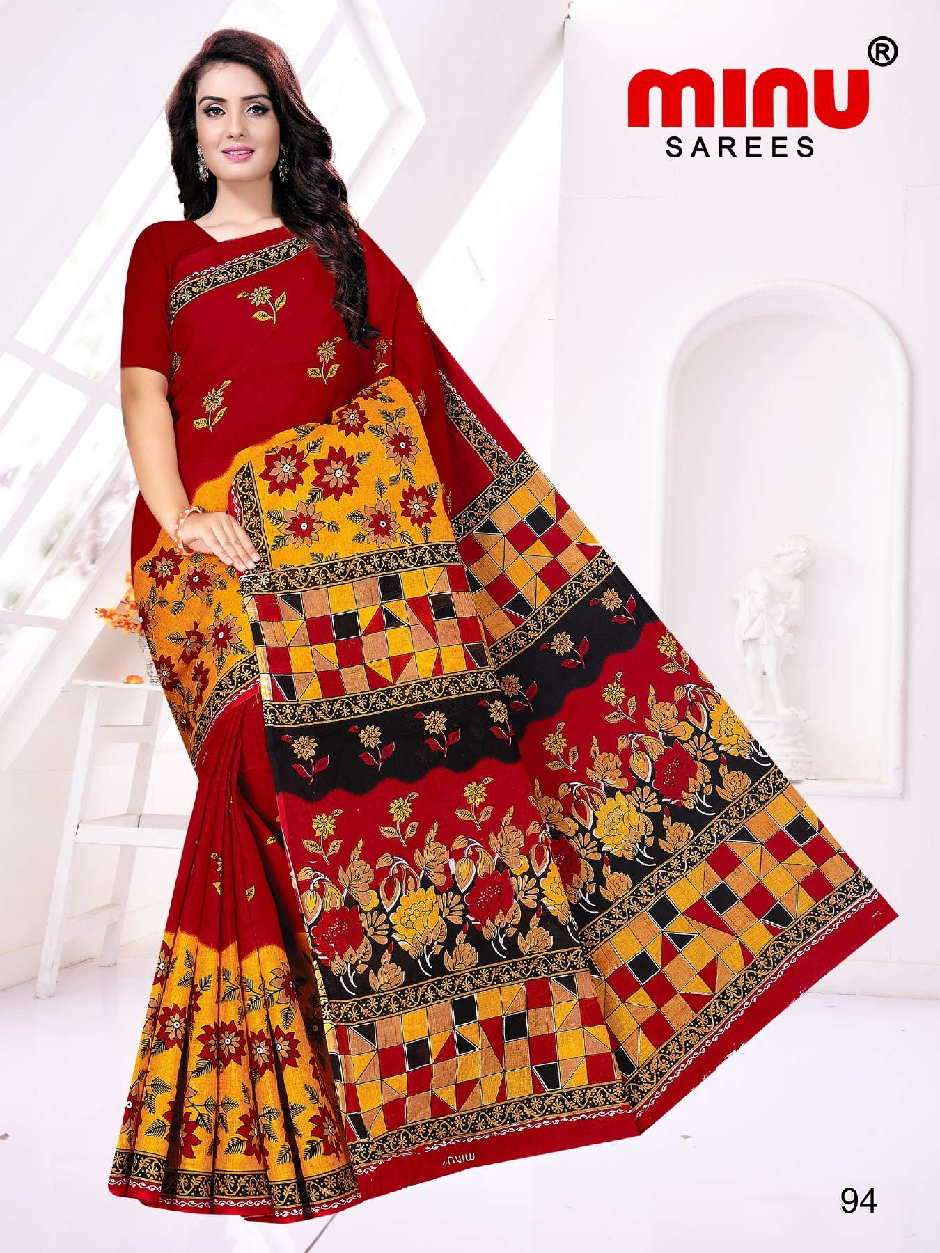 Minu HOWRAH BRIDGE Cotton Saree-15P Catalog
