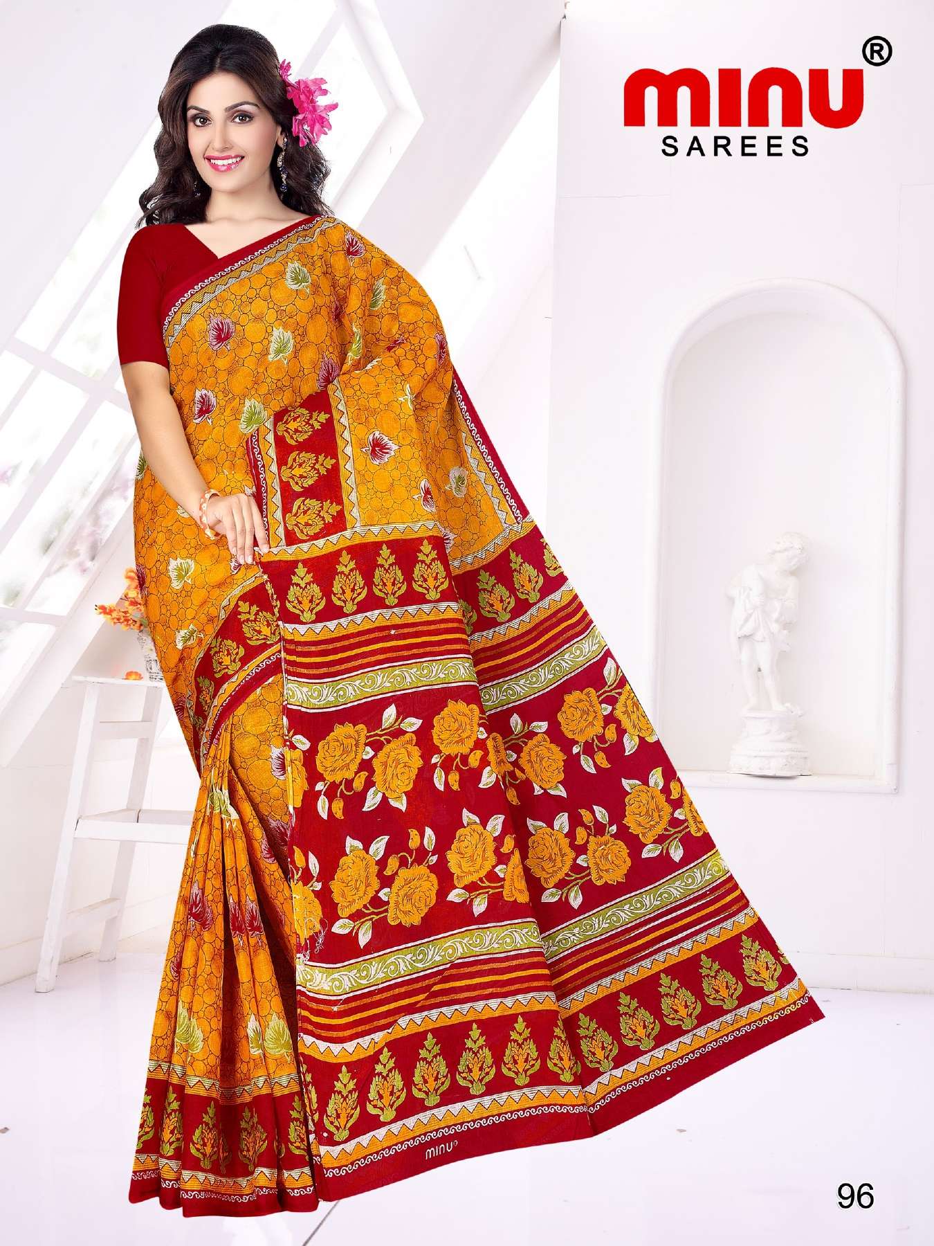 Minu HOWRAH BRIDGE Cotton Saree-15P Catalog