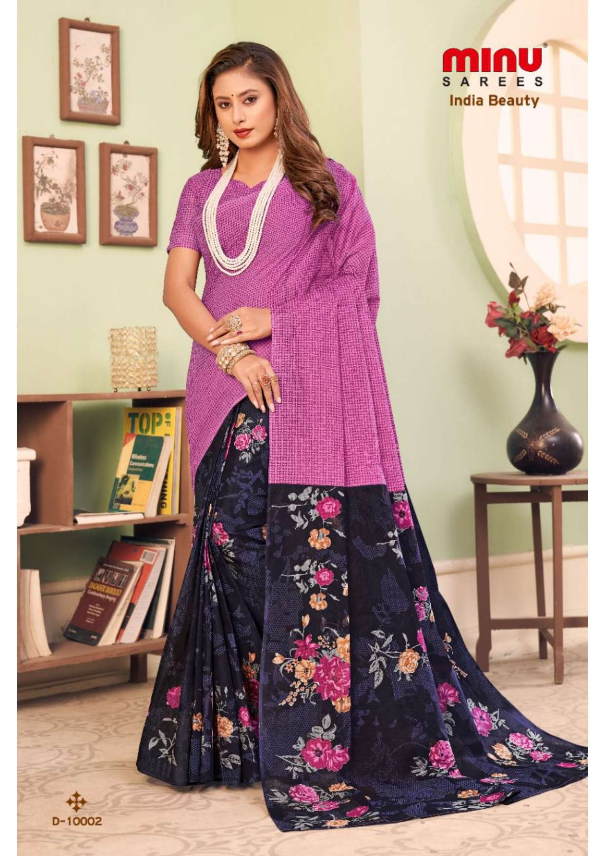 Minu INDIA BEAUTY_10 Cotton Saree-14P Catalog