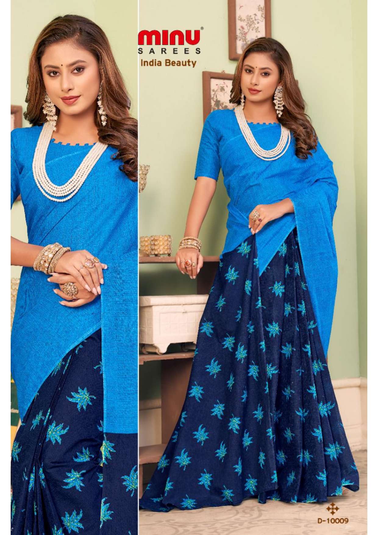 Minu INDIA BEAUTY_10 Cotton Saree-14P Catalog