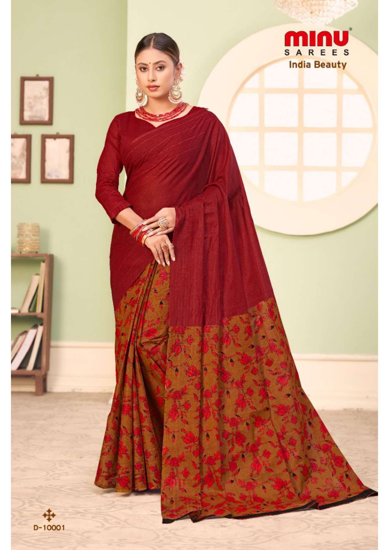 Minu INDIA BEAUTY_10 Cotton Saree-14P Catalog