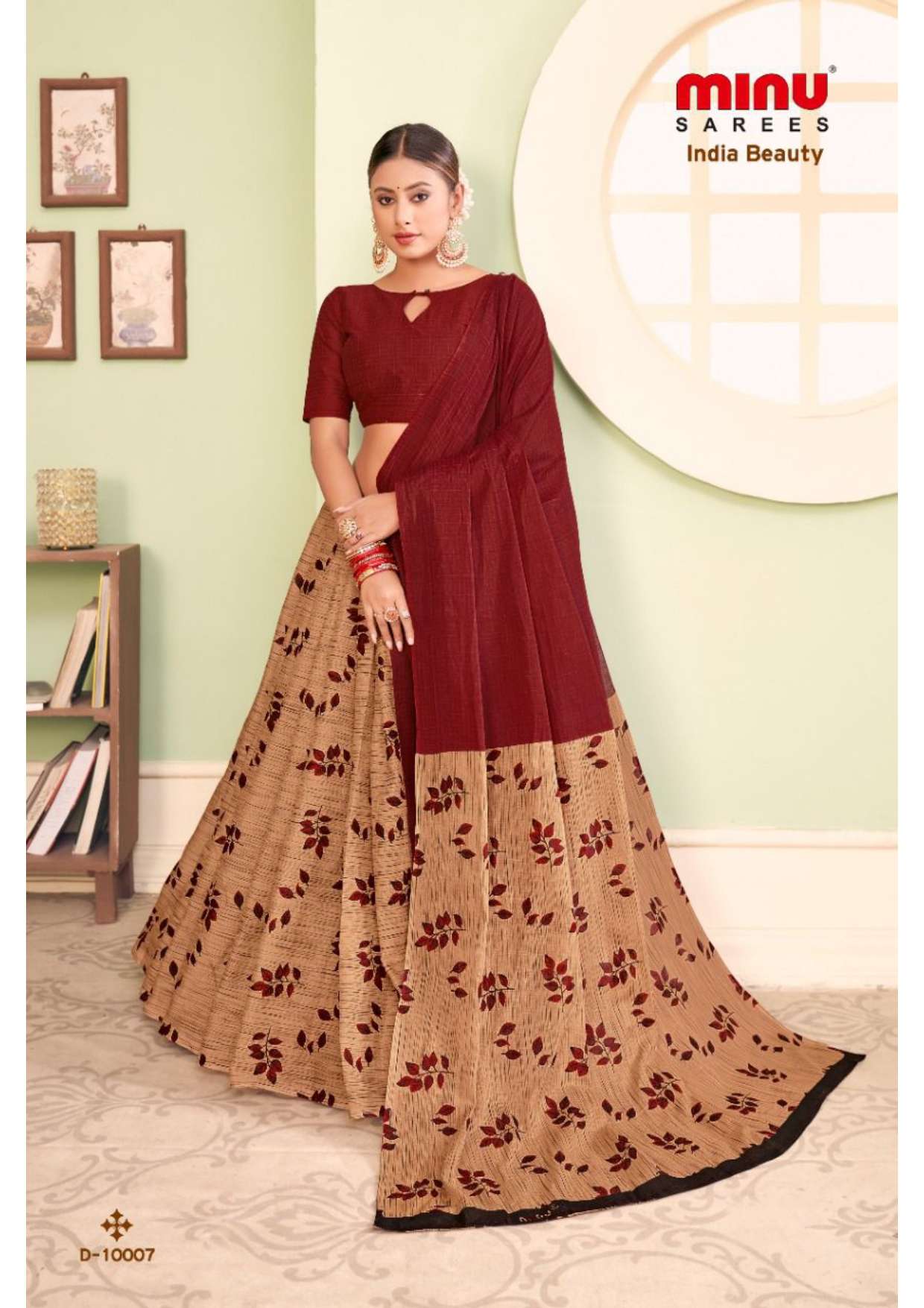 Minu INDIA BEAUTY_10 Cotton Saree-14P Catalog