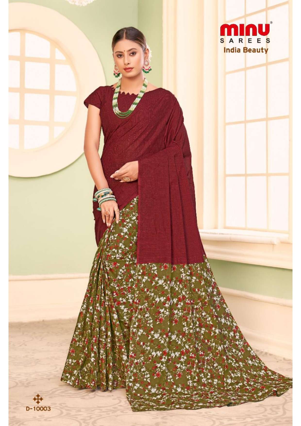 Minu INDIA BEAUTY_10 Cotton Saree-14P Catalog