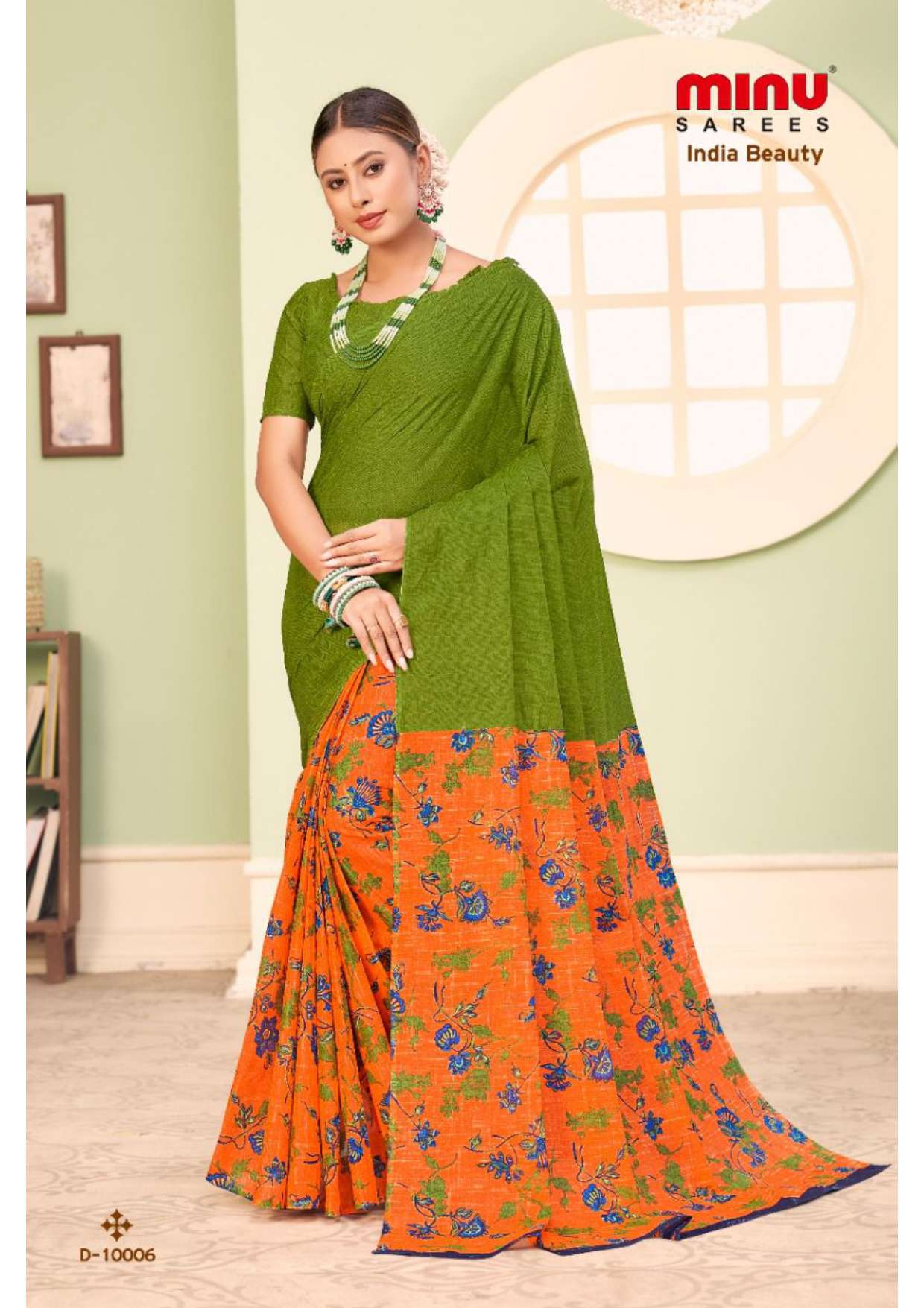 Minu INDIA BEAUTY_10 Cotton Saree-14P Catalog