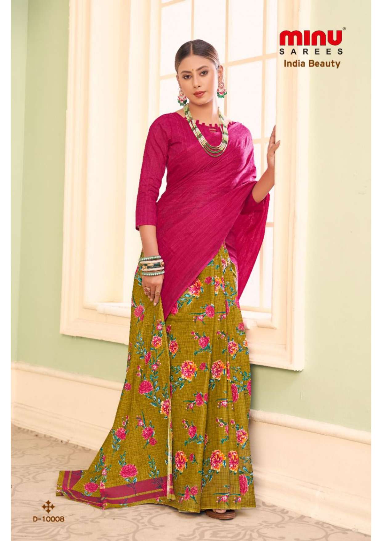 Minu INDIA BEAUTY_10 Cotton Saree-14P Catalog