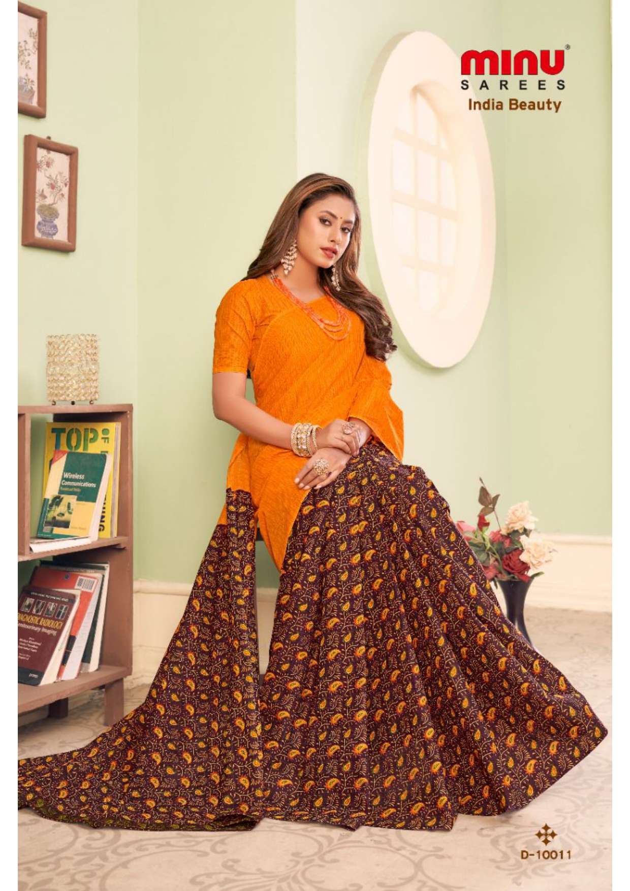 Minu INDIA BEAUTY_10 Cotton Saree-14P Catalog
