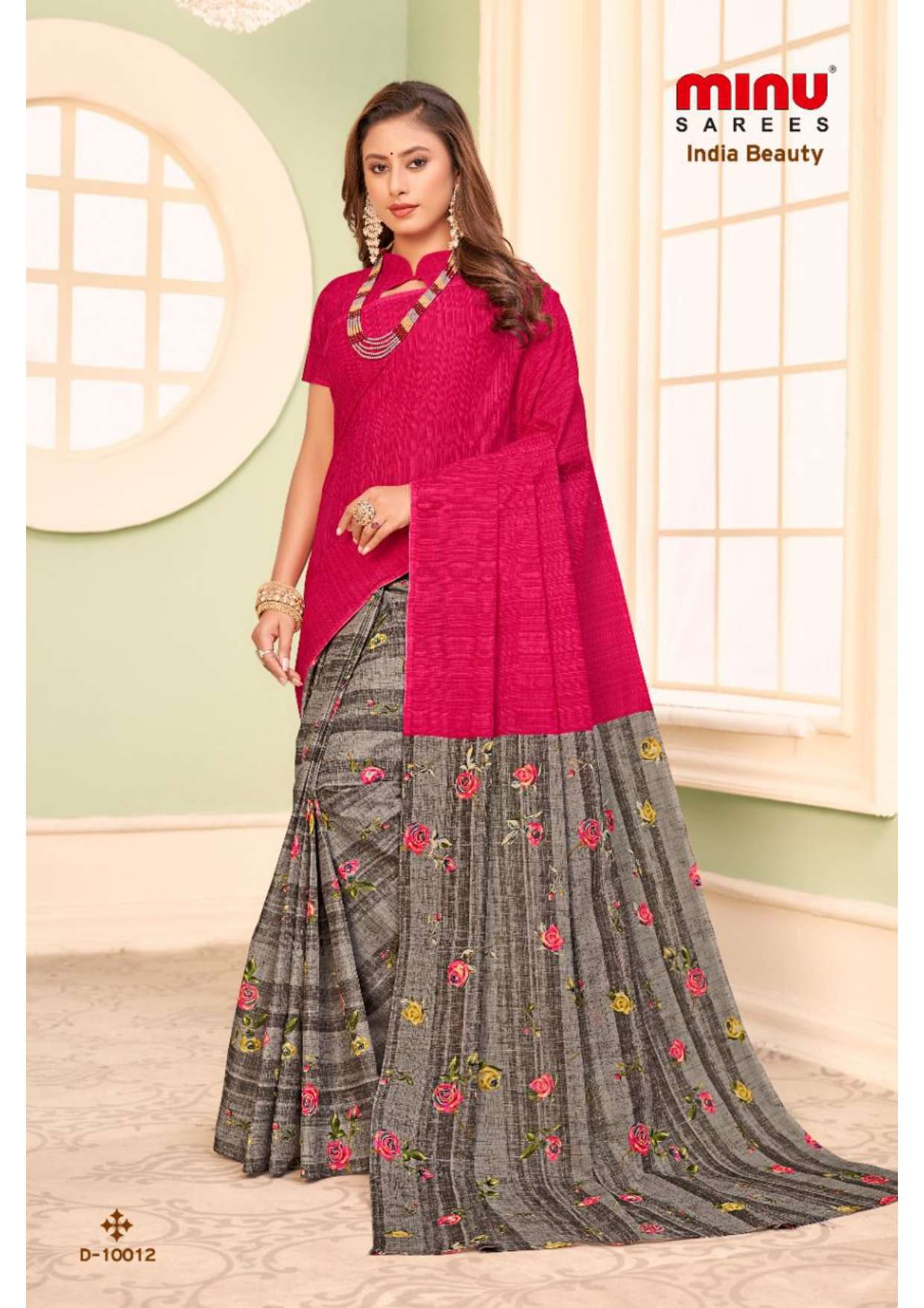 Minu INDIA BEAUTY_10 Cotton Saree-14P Catalog
