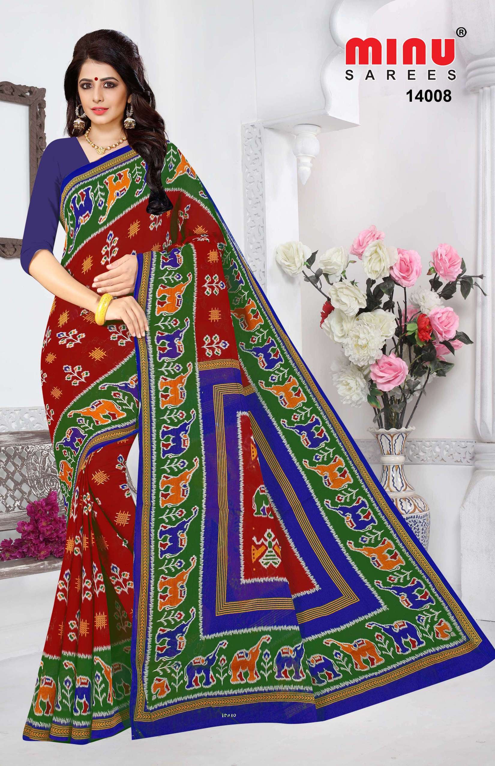 Minu INDIA BEAUTY PATOLA Cotton Saree-12P Catalog