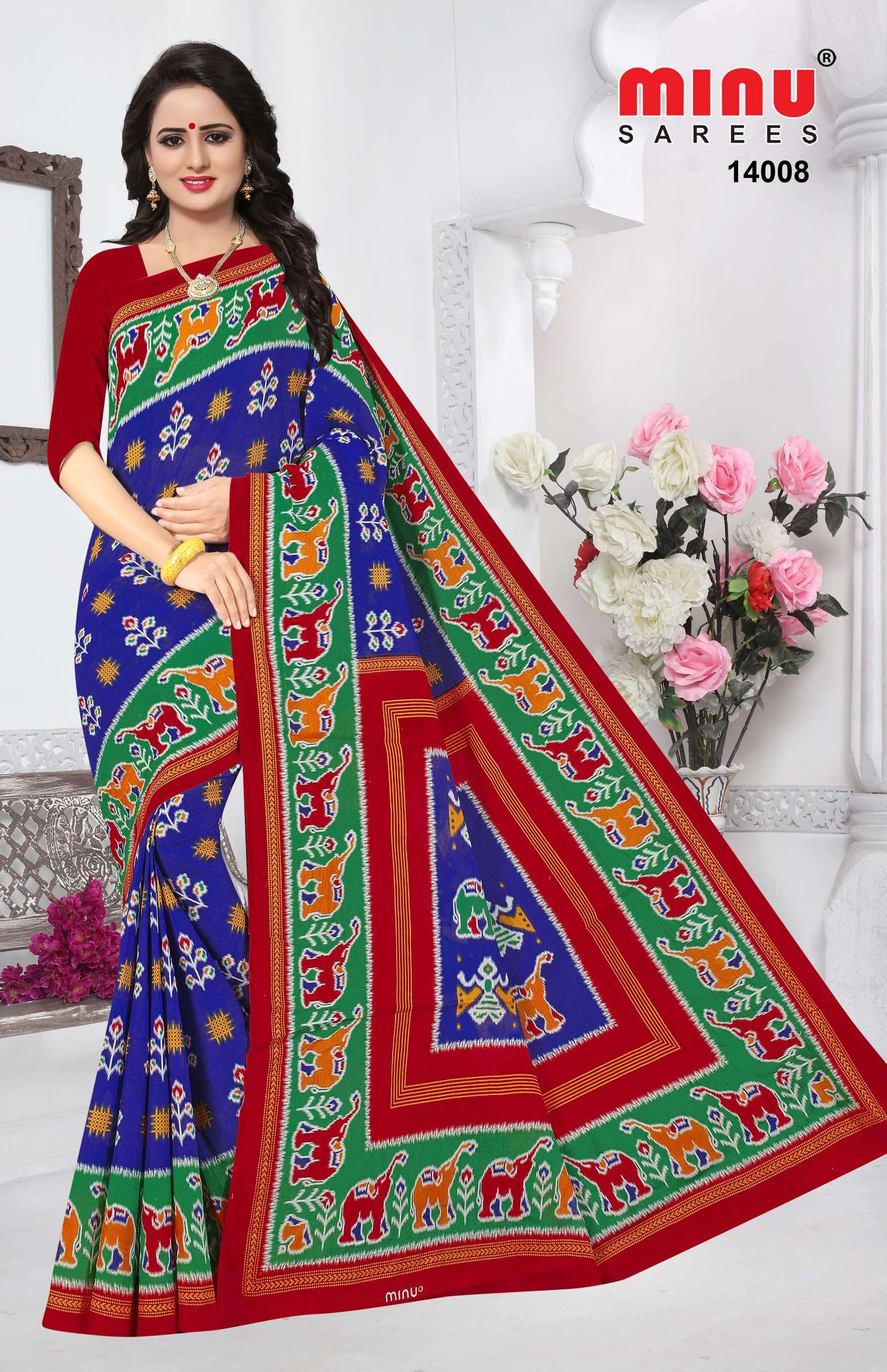 Minu INDIA BEAUTY PATOLA Cotton Saree-12P Catalog