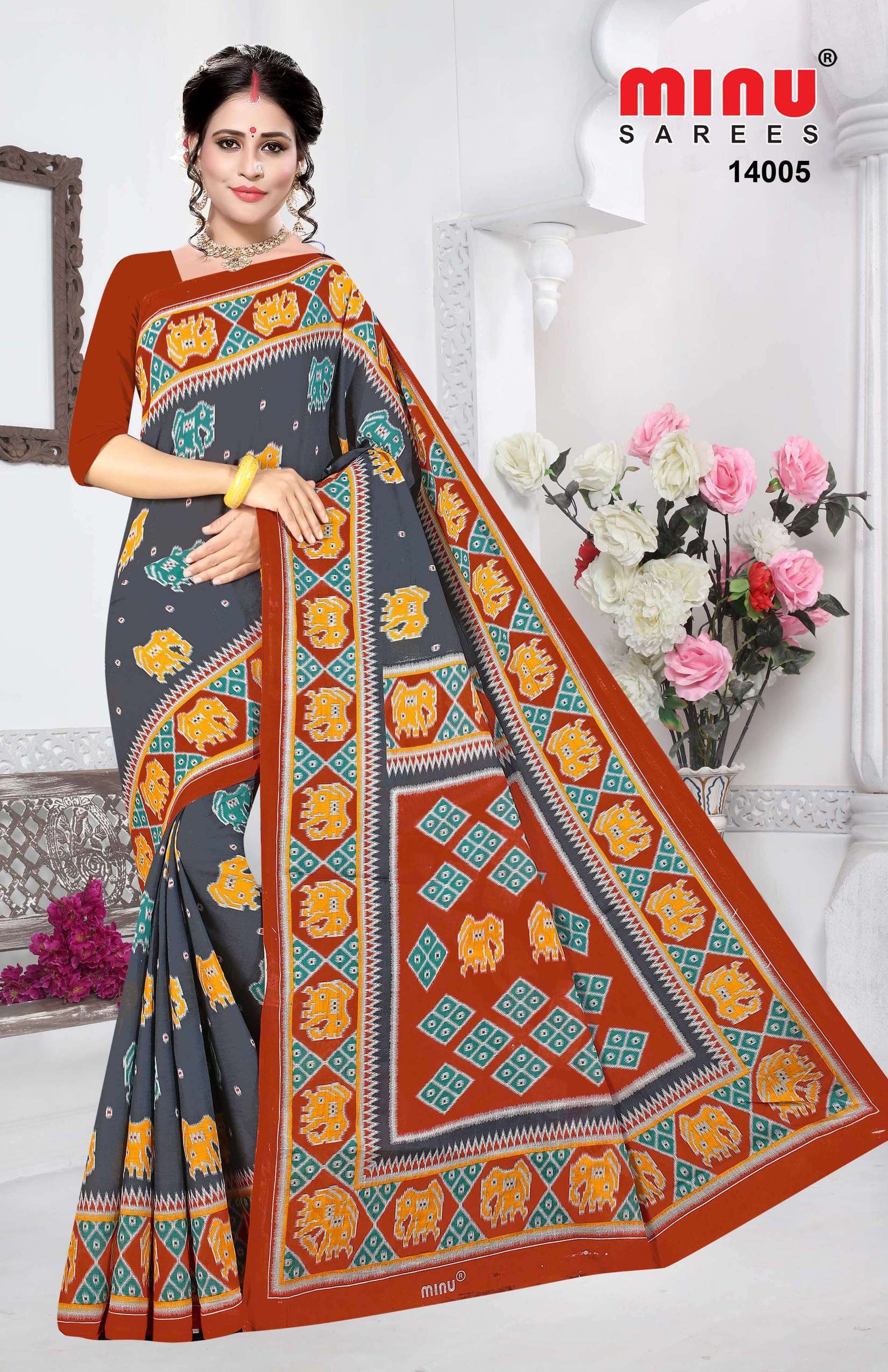 Minu INDIA BEAUTY PATOLA Cotton Saree-12P Catalog