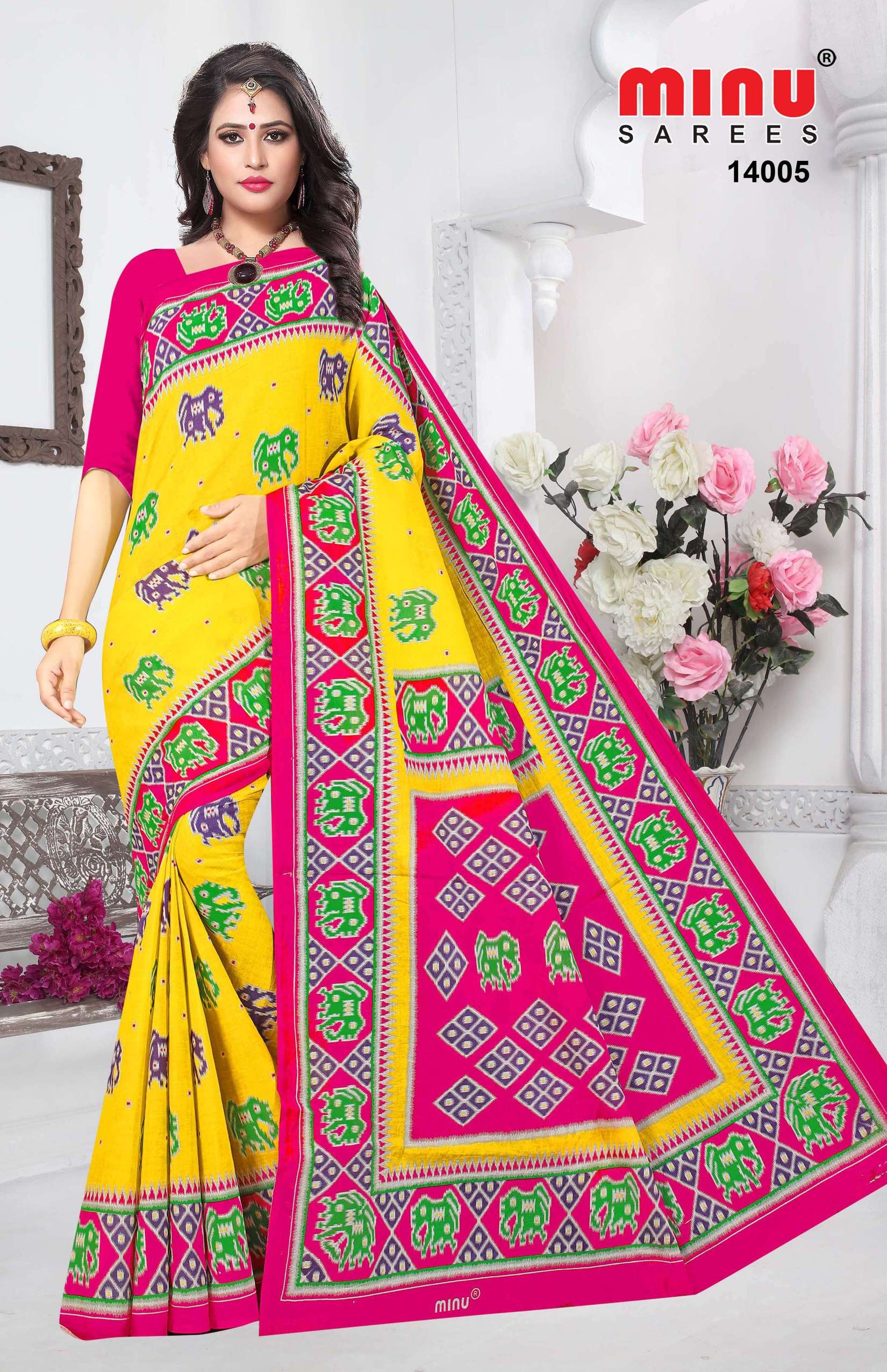 Minu INDIA BEAUTY PATOLA Cotton Saree-12P Catalog
