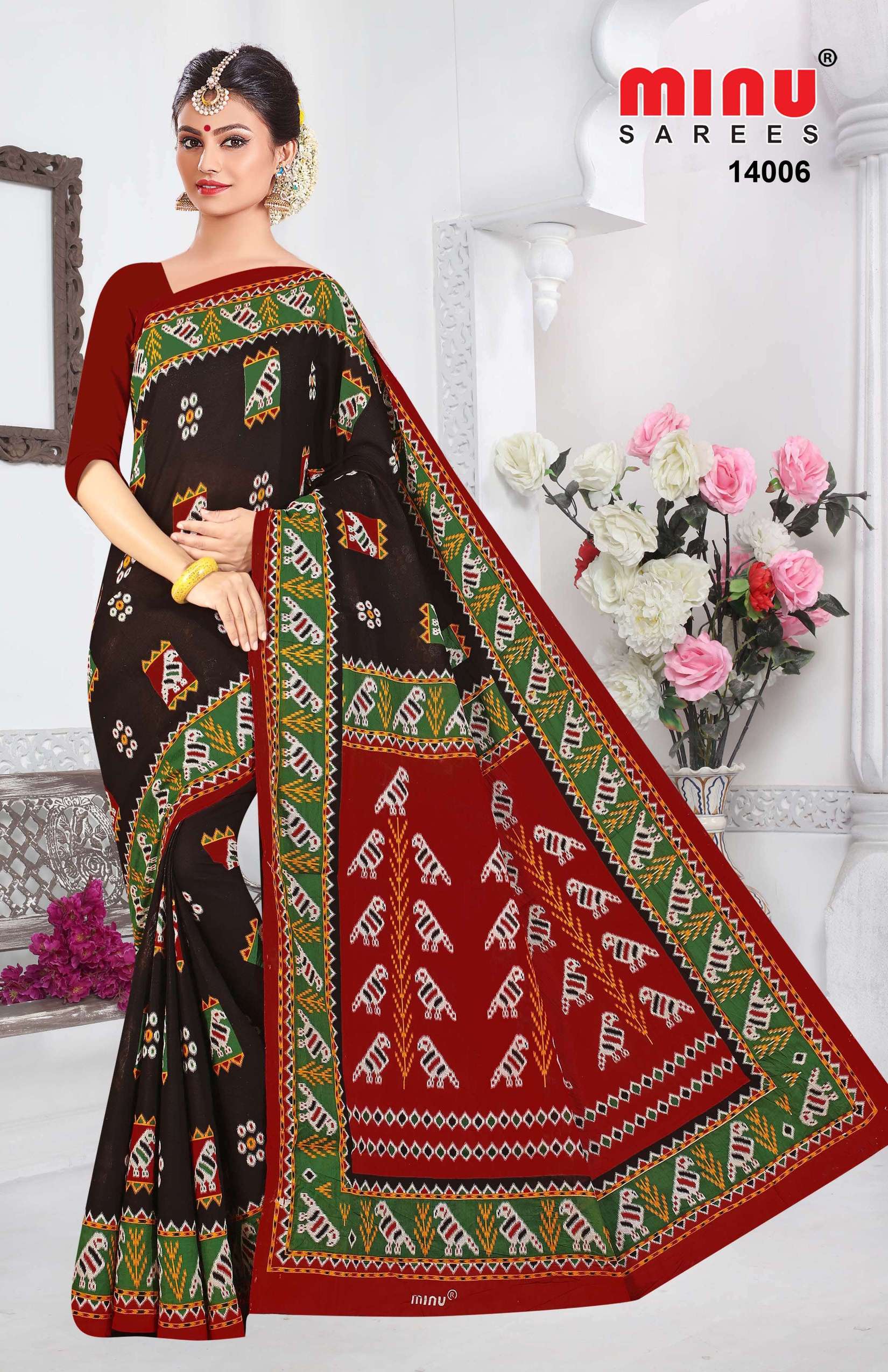 Minu INDIA BEAUTY PATOLA Cotton Saree-12P Catalog