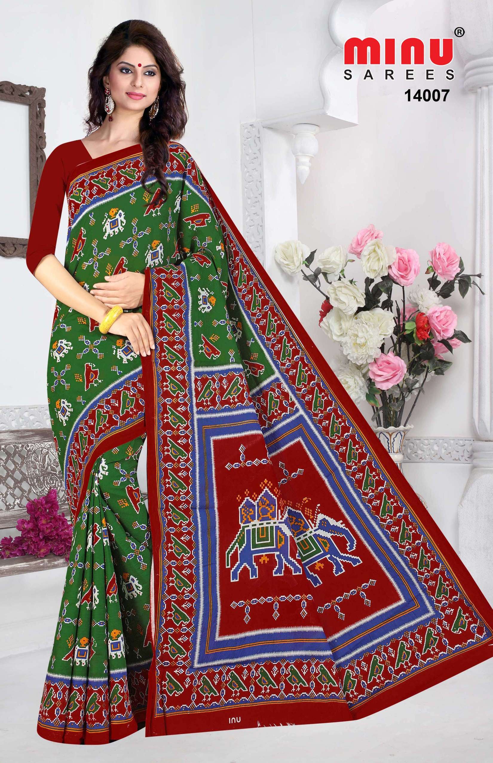 Minu INDIA BEAUTY PATOLA Cotton Saree-12P Catalog