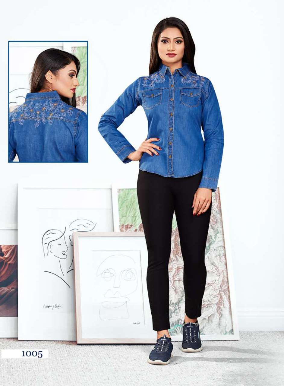 Minu INDIGO STYLE Denim Shirt-6P Catalog
