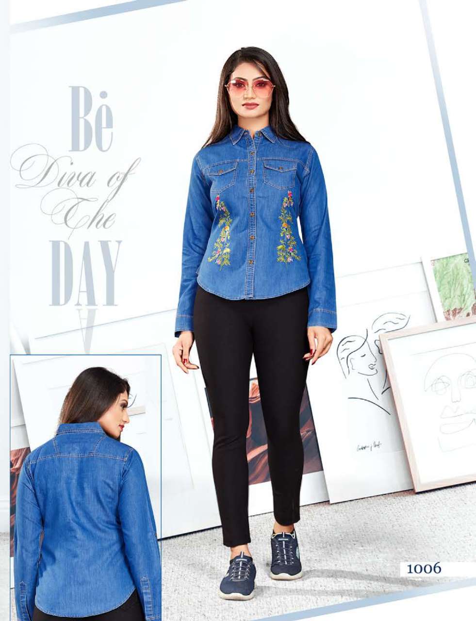 Minu INDIGO STYLE Denim Shirt-6P Catalog