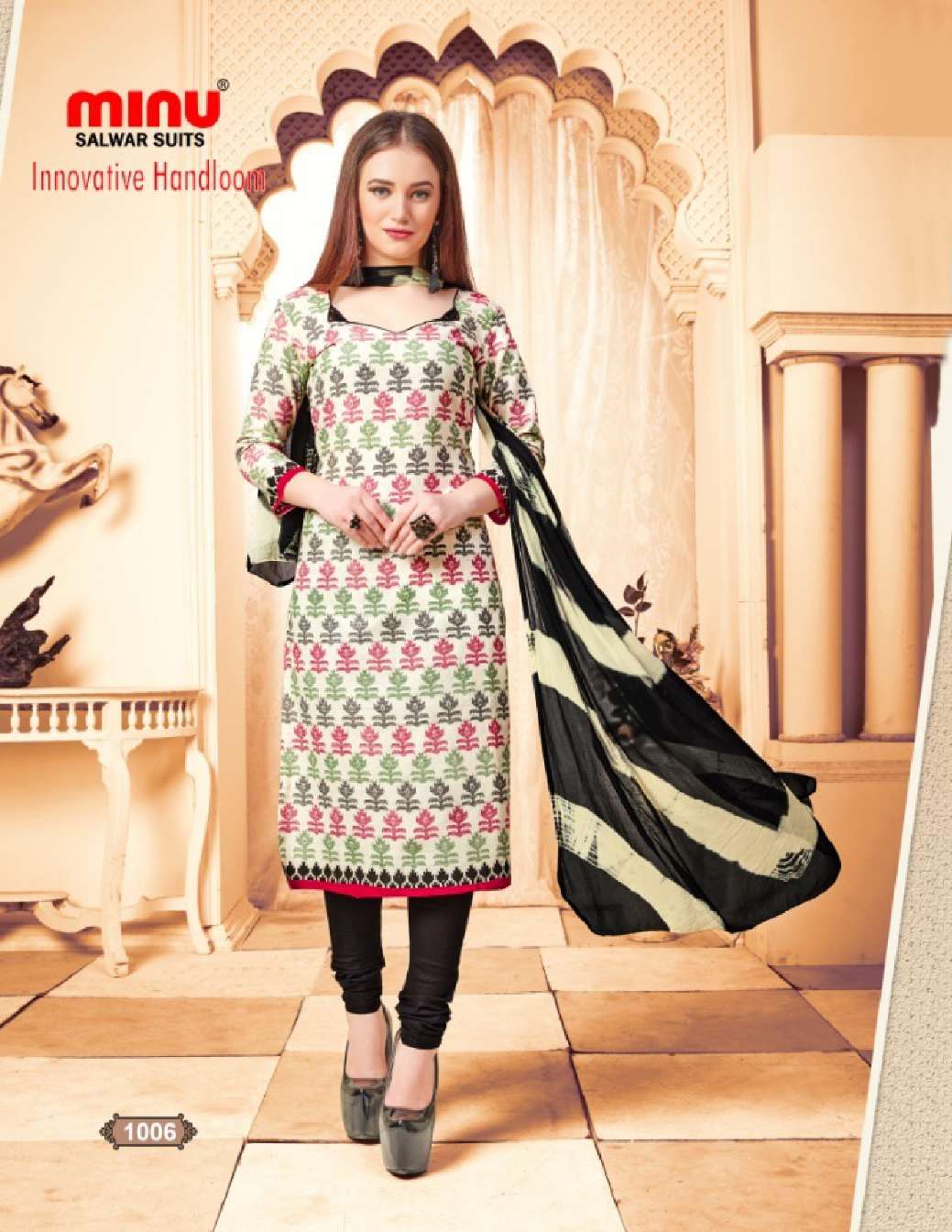 Minu INNOVATIVE HANDLOOM Cotton Printed Dress Material-8P Catalog
