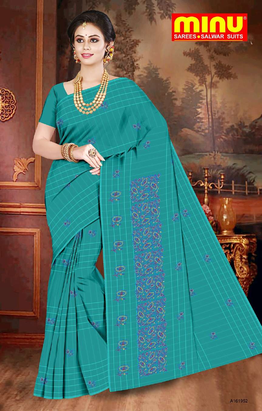 Minu JYOTI Cotton Embroidered Saree-8P Catalog