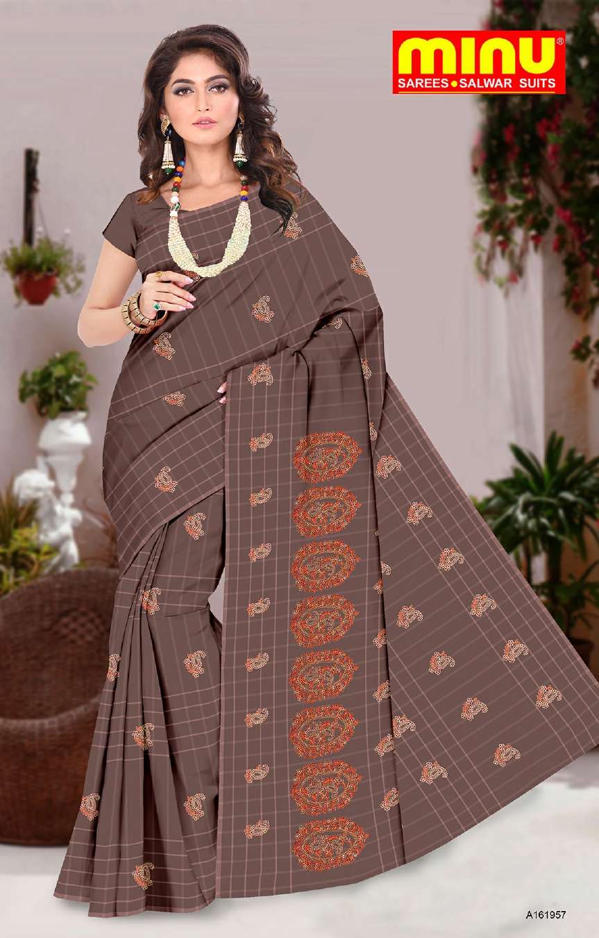 Minu JYOTI Cotton Embroidered Saree-8P Catalog