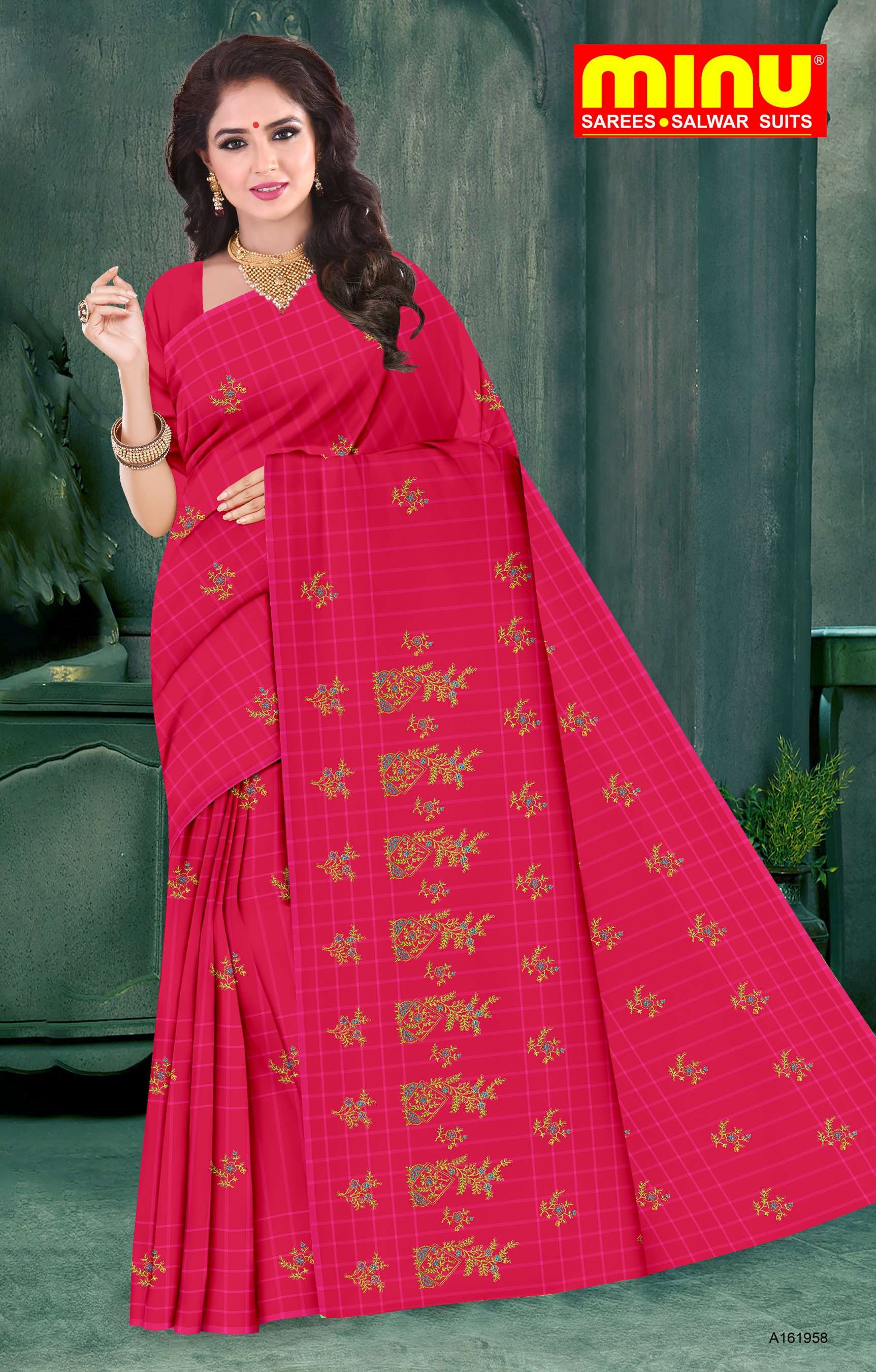 Minu JYOTI Cotton Embroidered Saree-8P Catalog