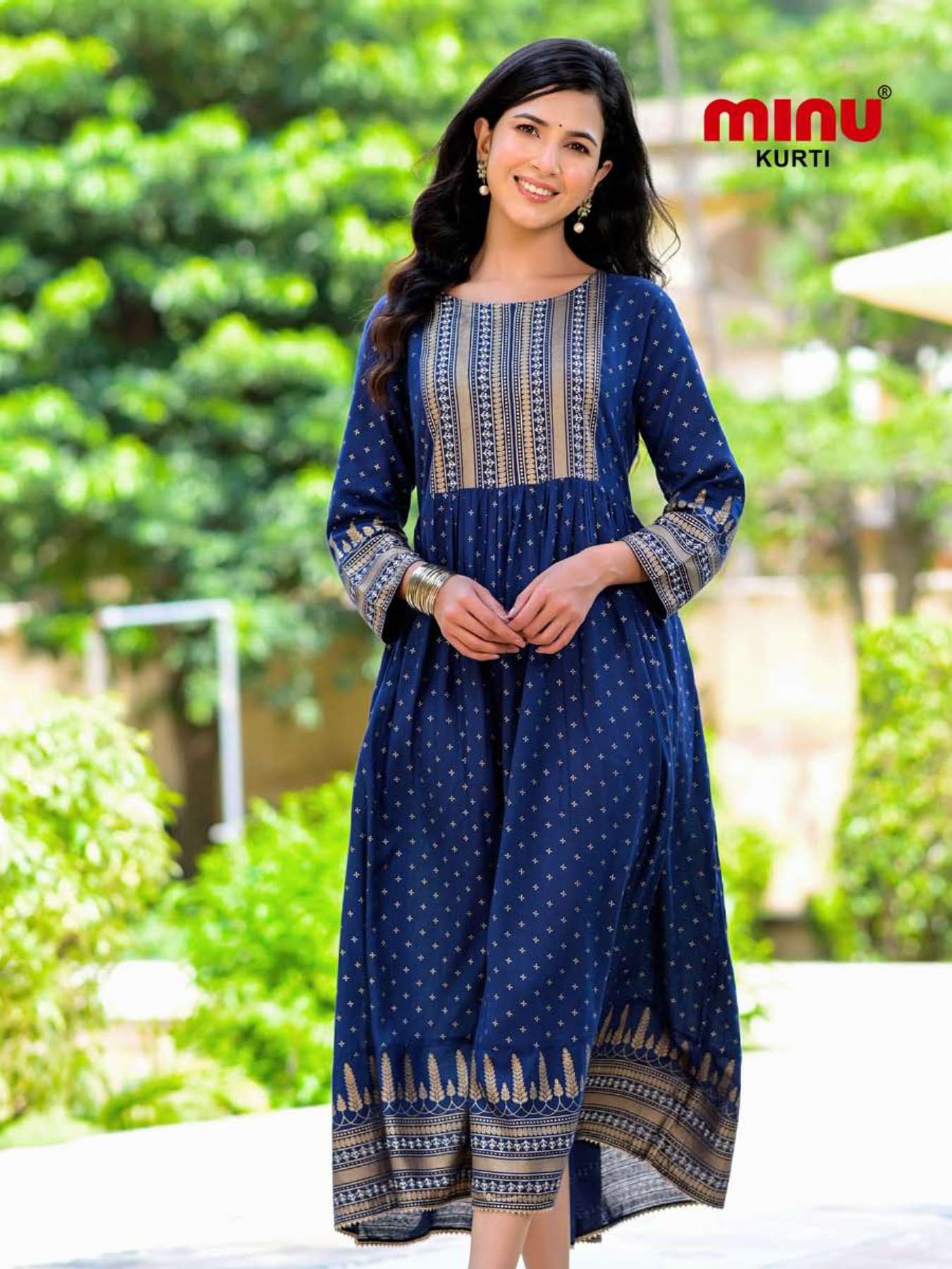 Minu KAJOL Rayon Anarkali Kurtis-4P Catalog