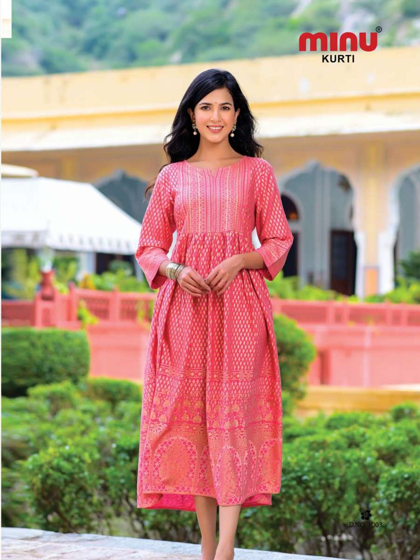 Minu KAJOL Rayon Anarkali Kurtis-4P Catalog
