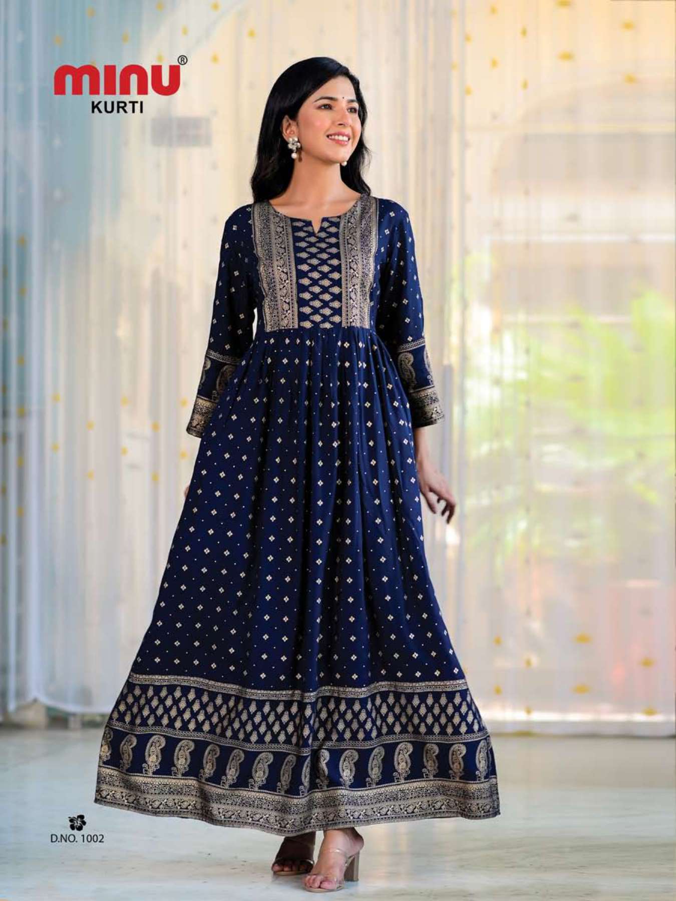 Minu KAJOL Rayon Anarkali Kurtis-4P Catalog