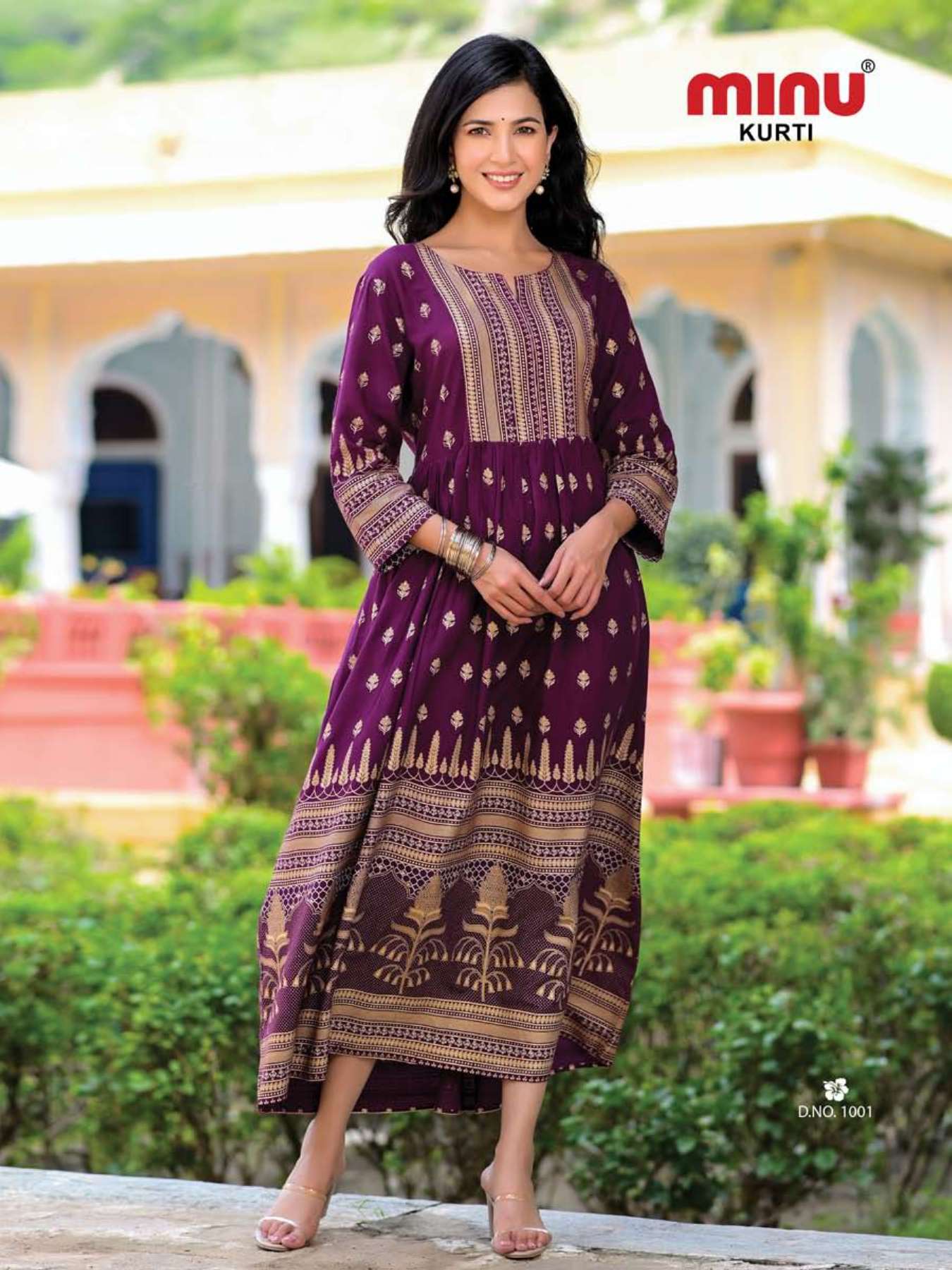 Minu KAJOL Rayon Anarkali Kurtis-4P Catalog