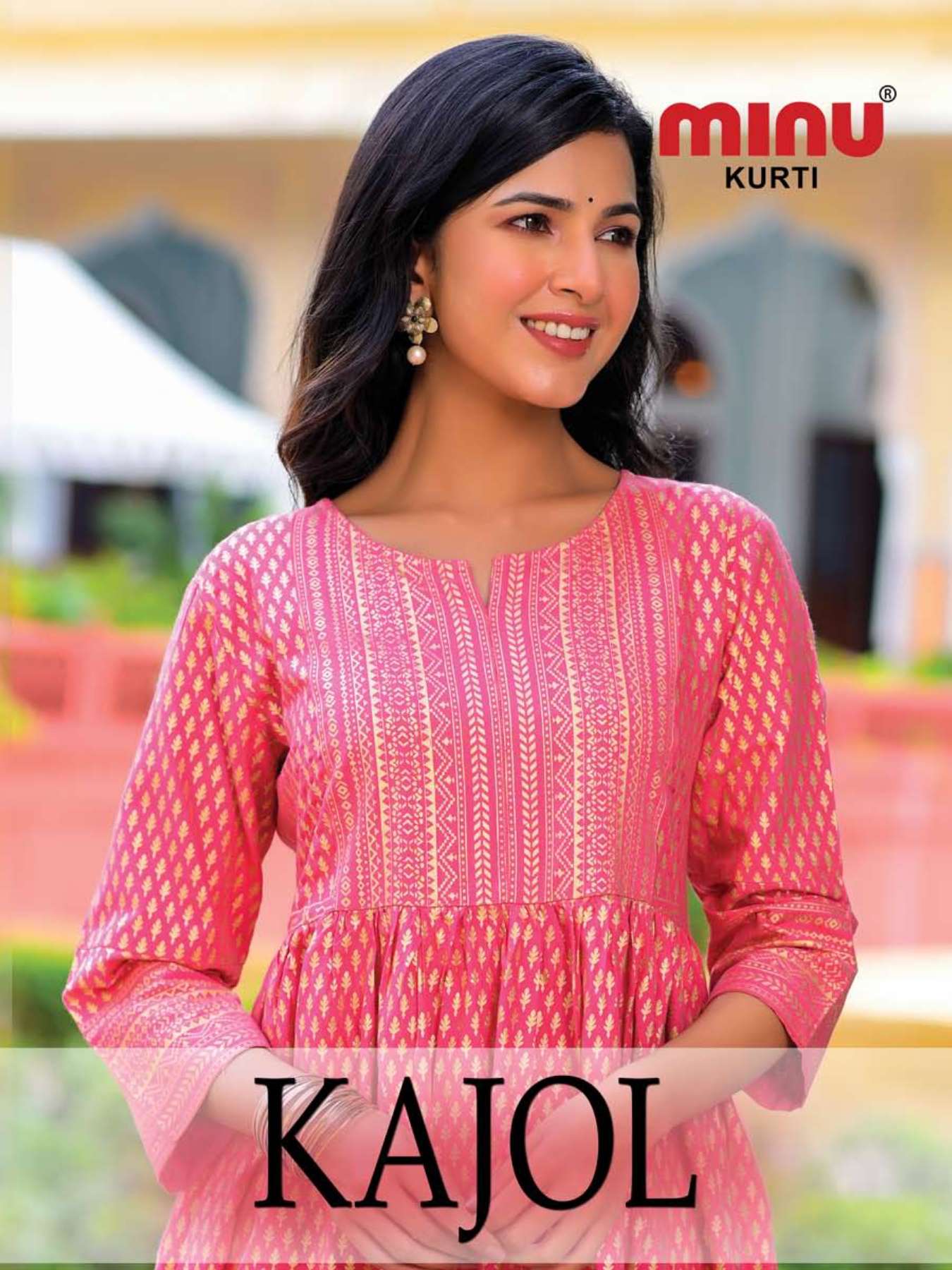 Minu KAJOL Rayon Anarkali Kurtis-4P Catalog