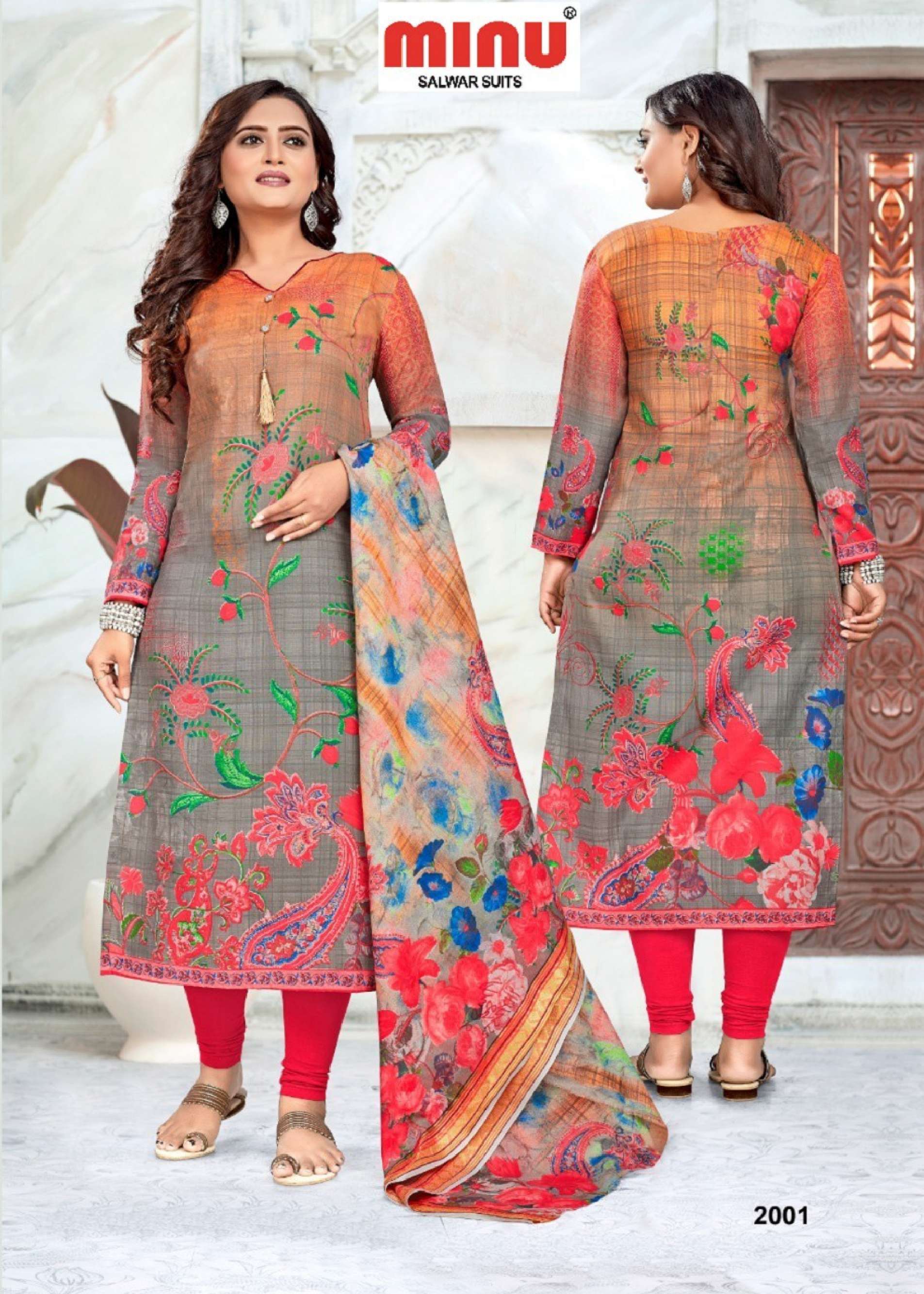 Minu KOHINOOR Vol-2 Cotton Blend Printed Dress Material-12P Catalog