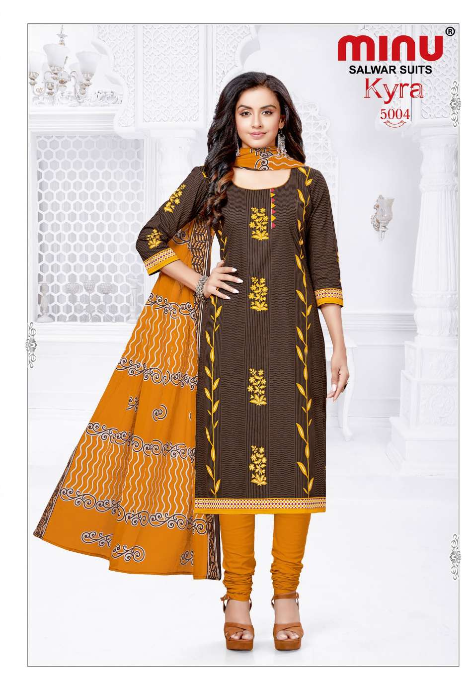 Minu Kyra Vol-5 Cotton Dress Material-10P Catalog