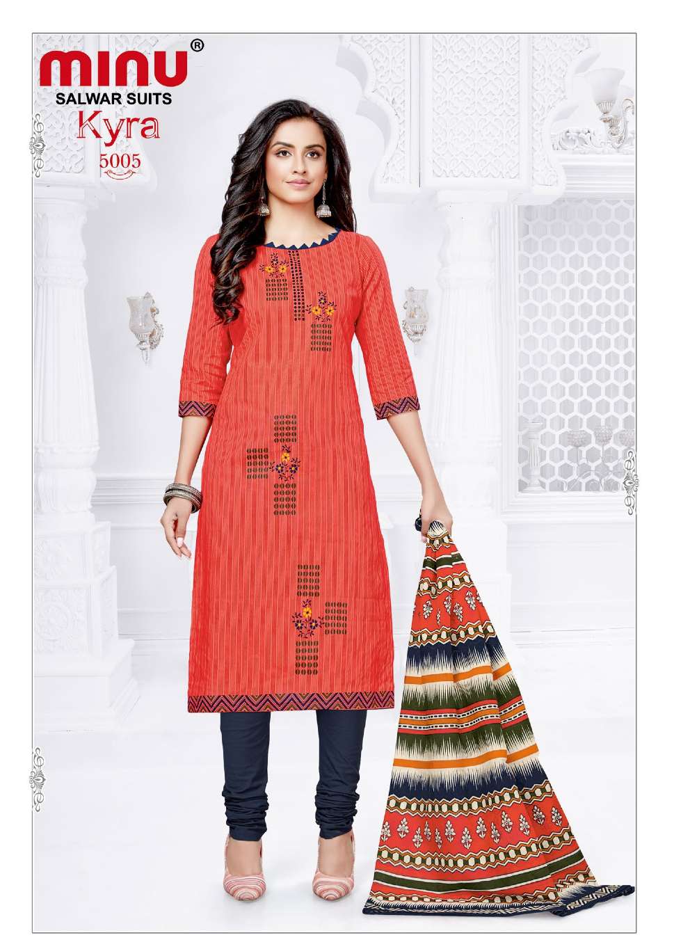 Minu Kyra Vol-5 Cotton Dress Material-10P Catalog