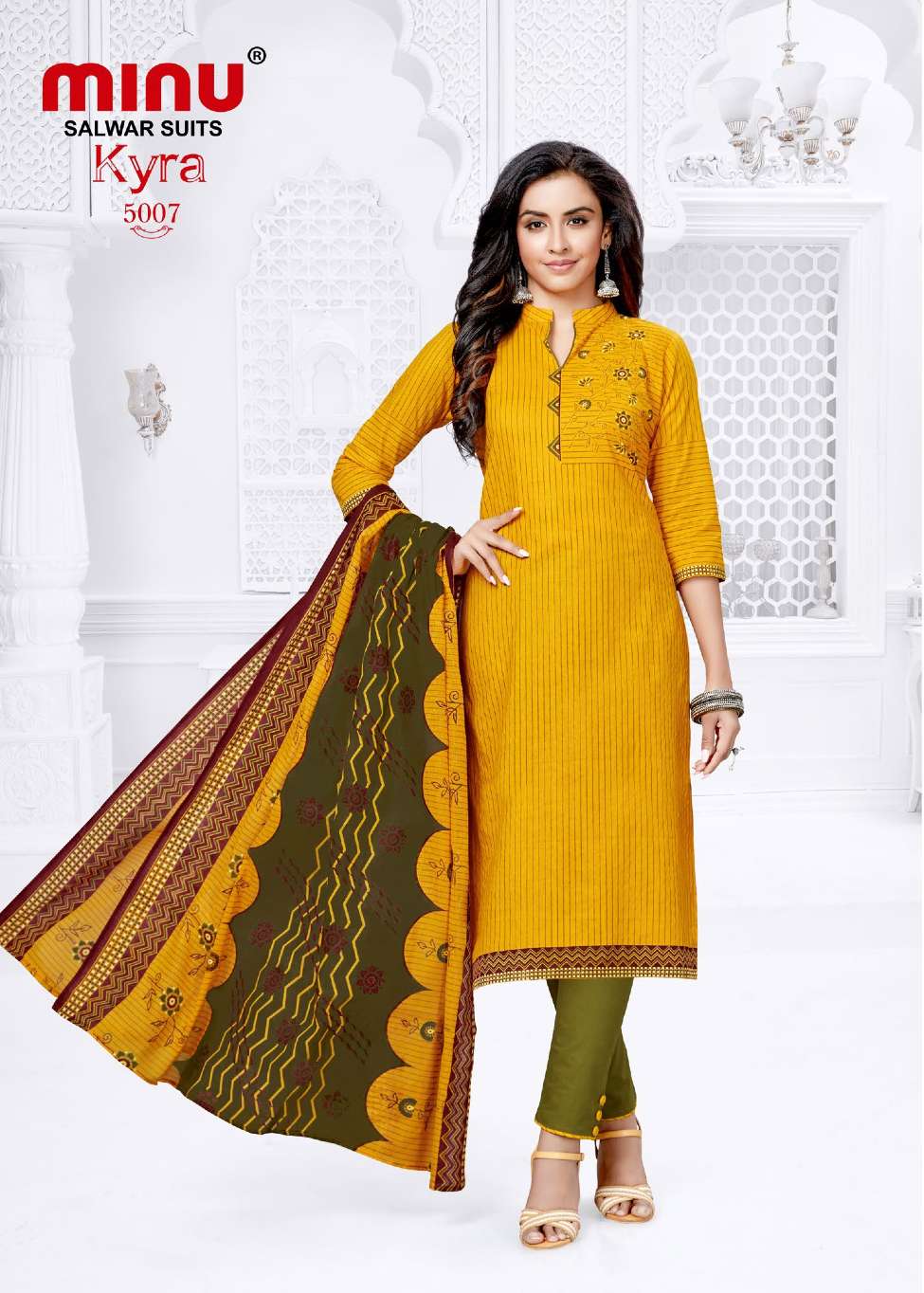 Minu Kyra Vol-5 Cotton Dress Material-10P Catalog